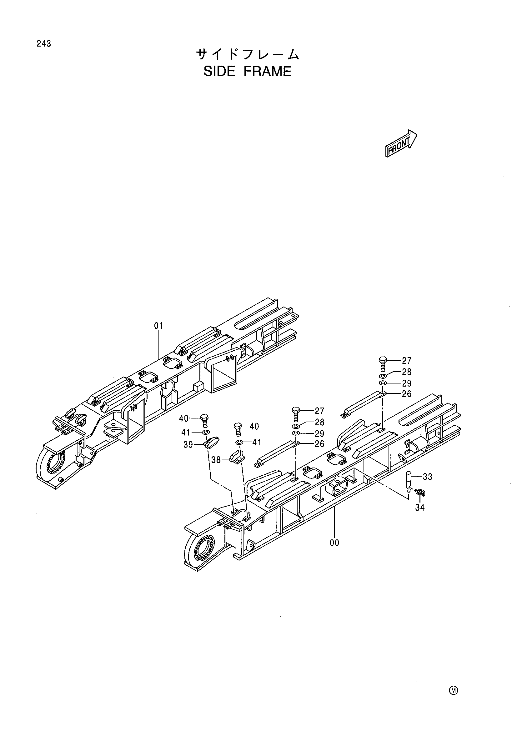Схема Боковой рама HITACHI CX900