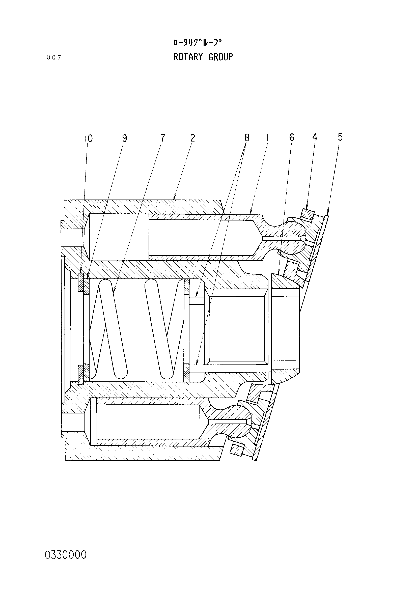 Схема Поворотный группа HITACHI EX60WD