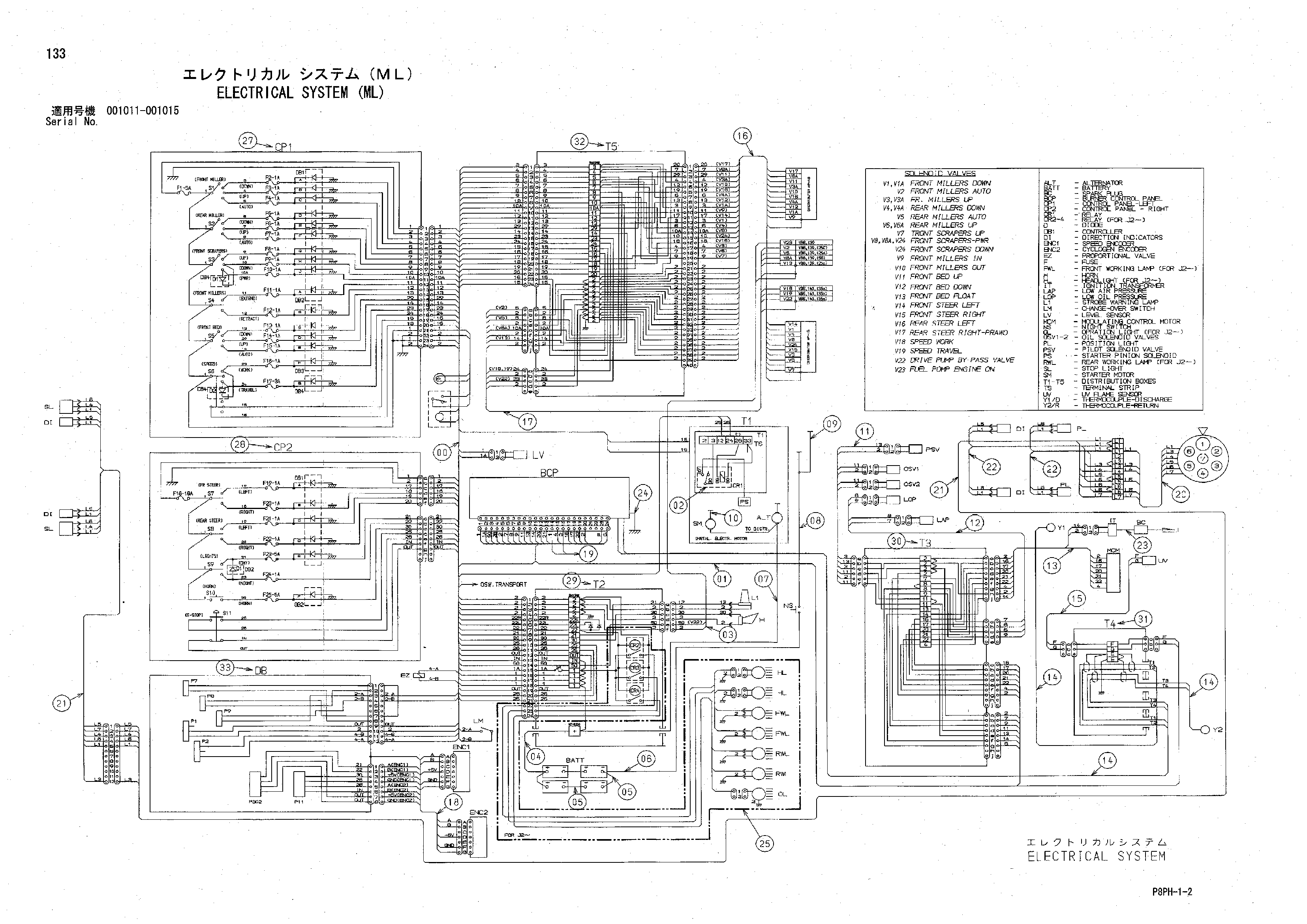 Схема Электрическая система (ML) HITACHI AR2000