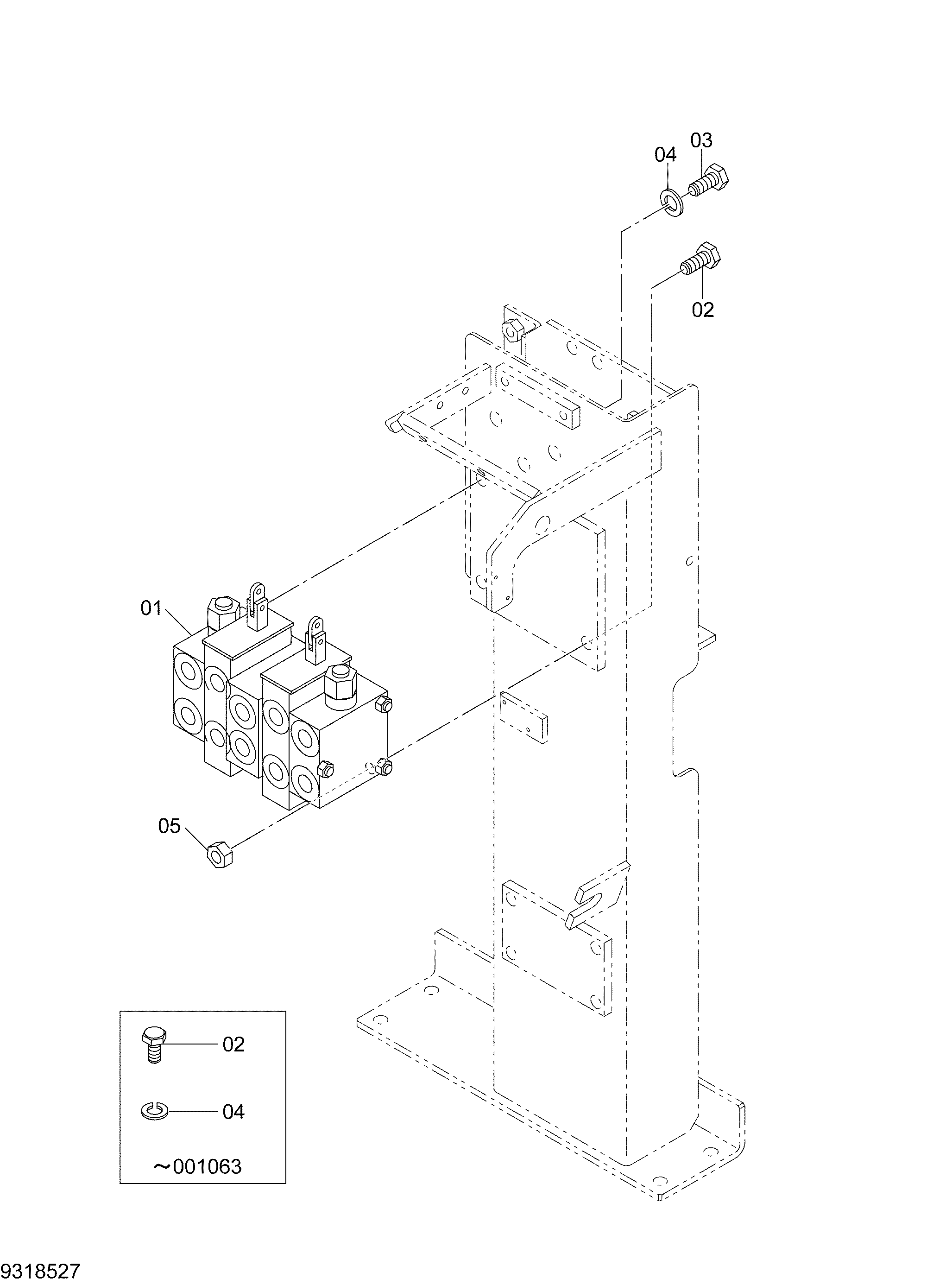 Схема Гидрораспределитель HITACHI FCS410MS