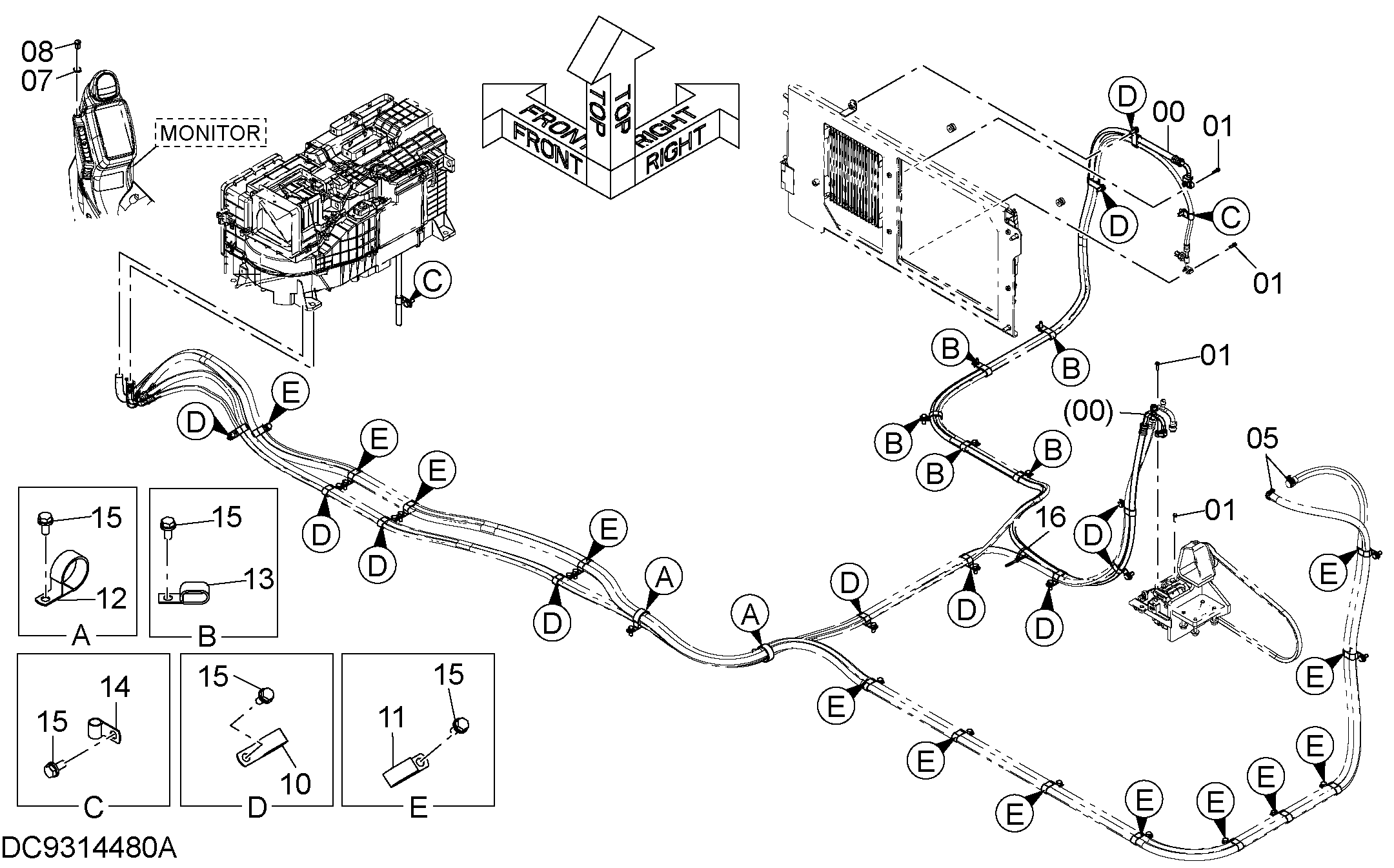 Схема Кондиционер (2) HITACHI ZX870LCR-5G