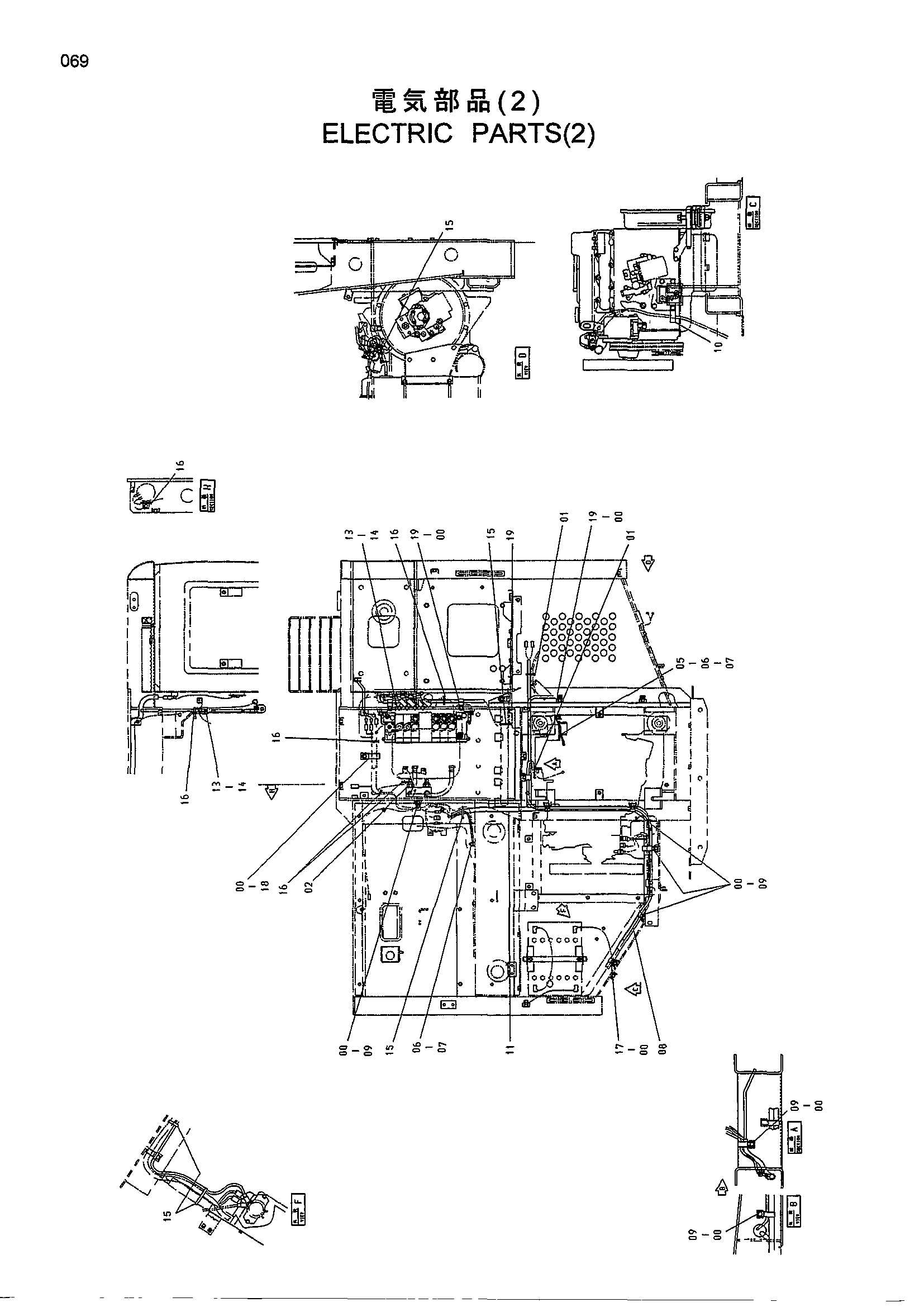 Схема Электрооборудование (2) HITACHI HR240G