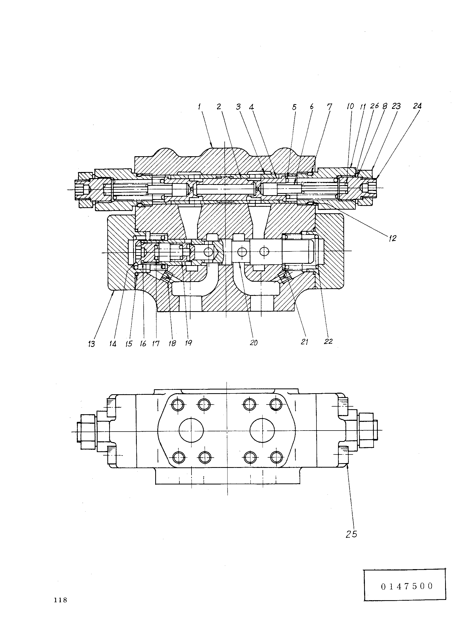 Схема Тормозной клапан HITACHI KH75