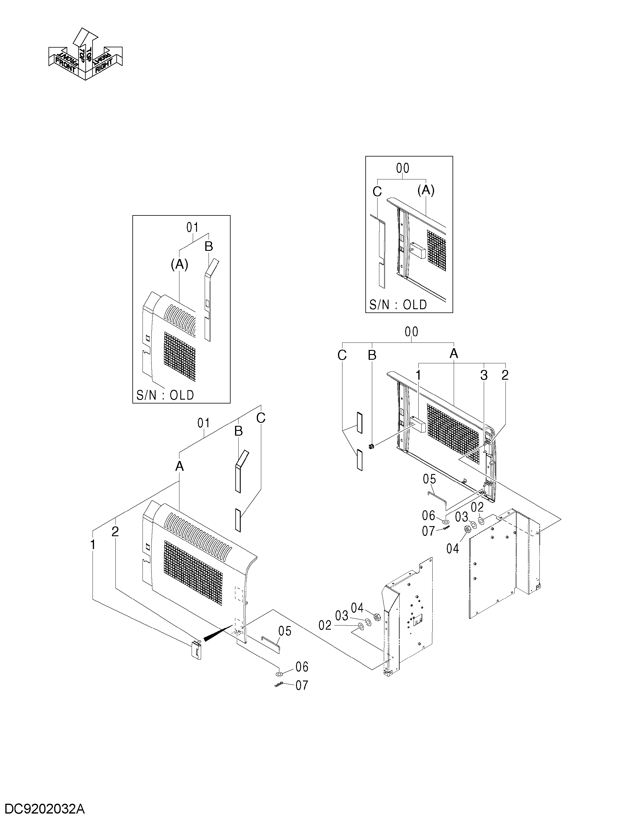 Схема Тропикал крышка HITACHI ZX250LCH-3G
