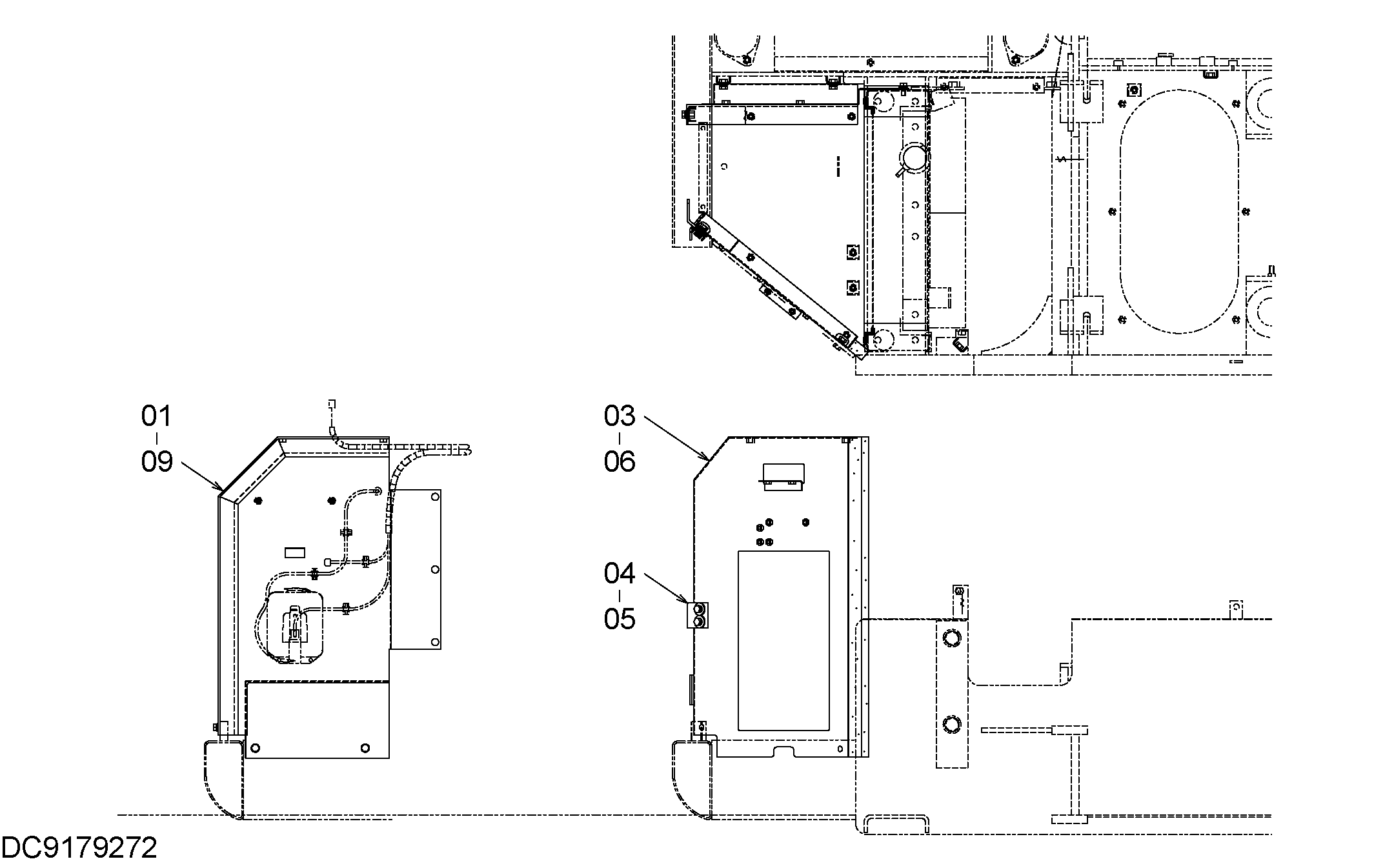 Схема Крышка (1) HITACHI EX90L-5