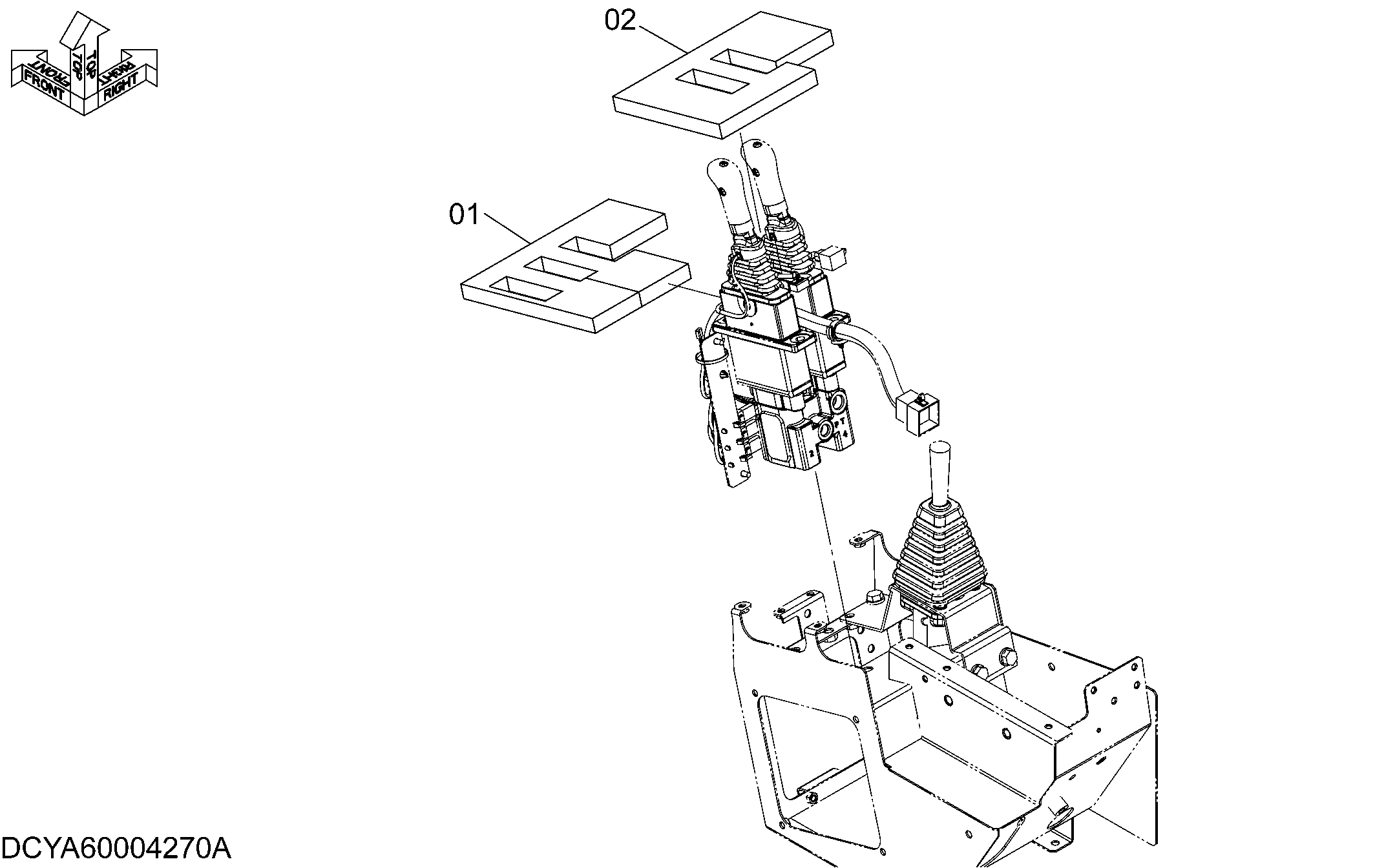 Схема Резиновый (для палец рычаг (4-золотник)(4PL1)) HITACHI ZW250-5B