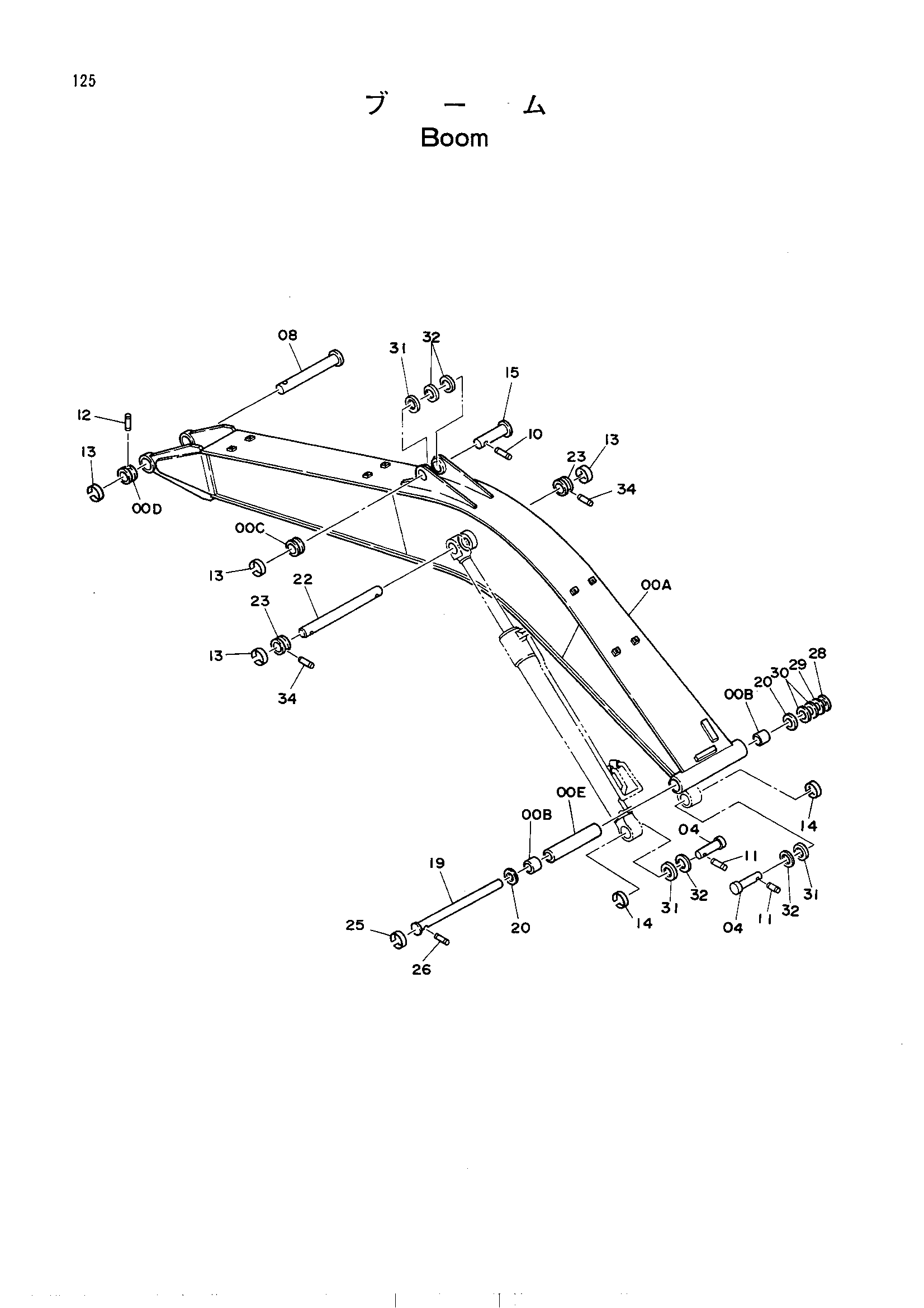 Схема Стрела HITACHI UH083