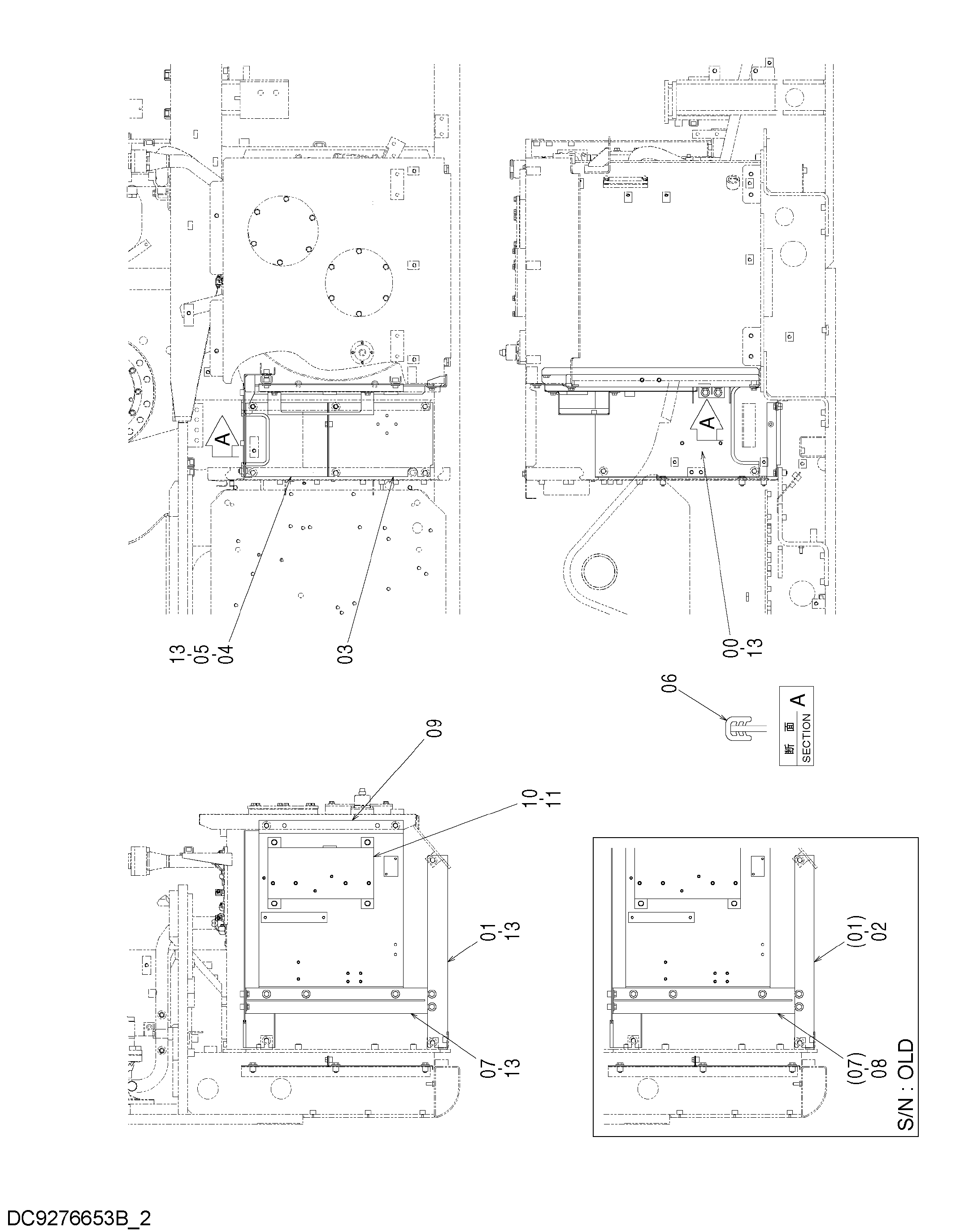 Схема Облицовка (1-2) HITACHI ZX480LCK-3
