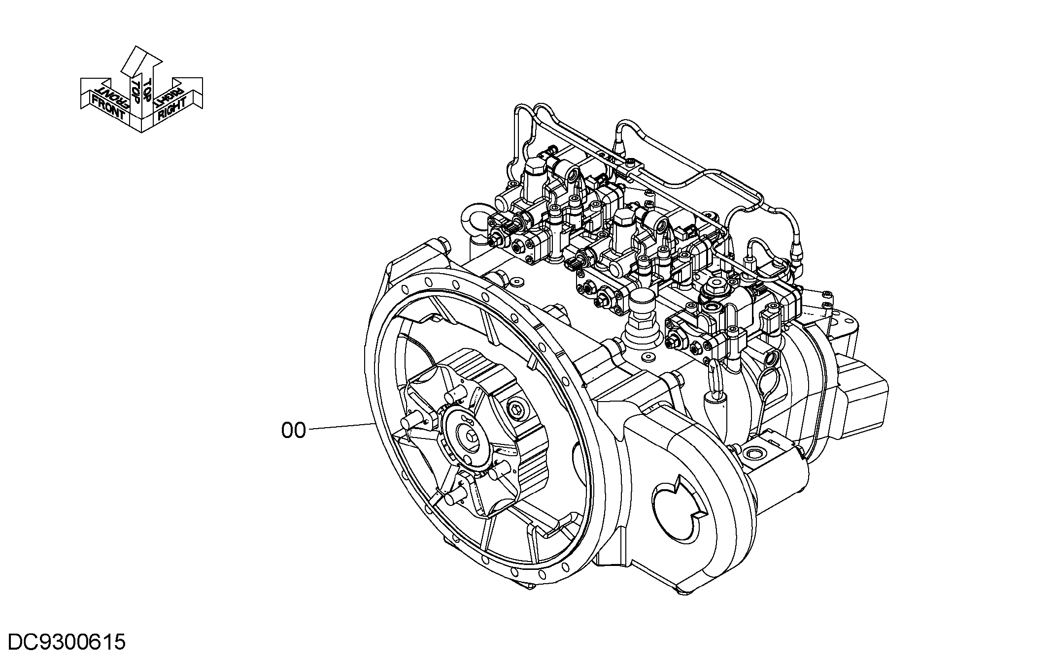 Схема Насосный агрегат HITACHI ZX350LC-5B