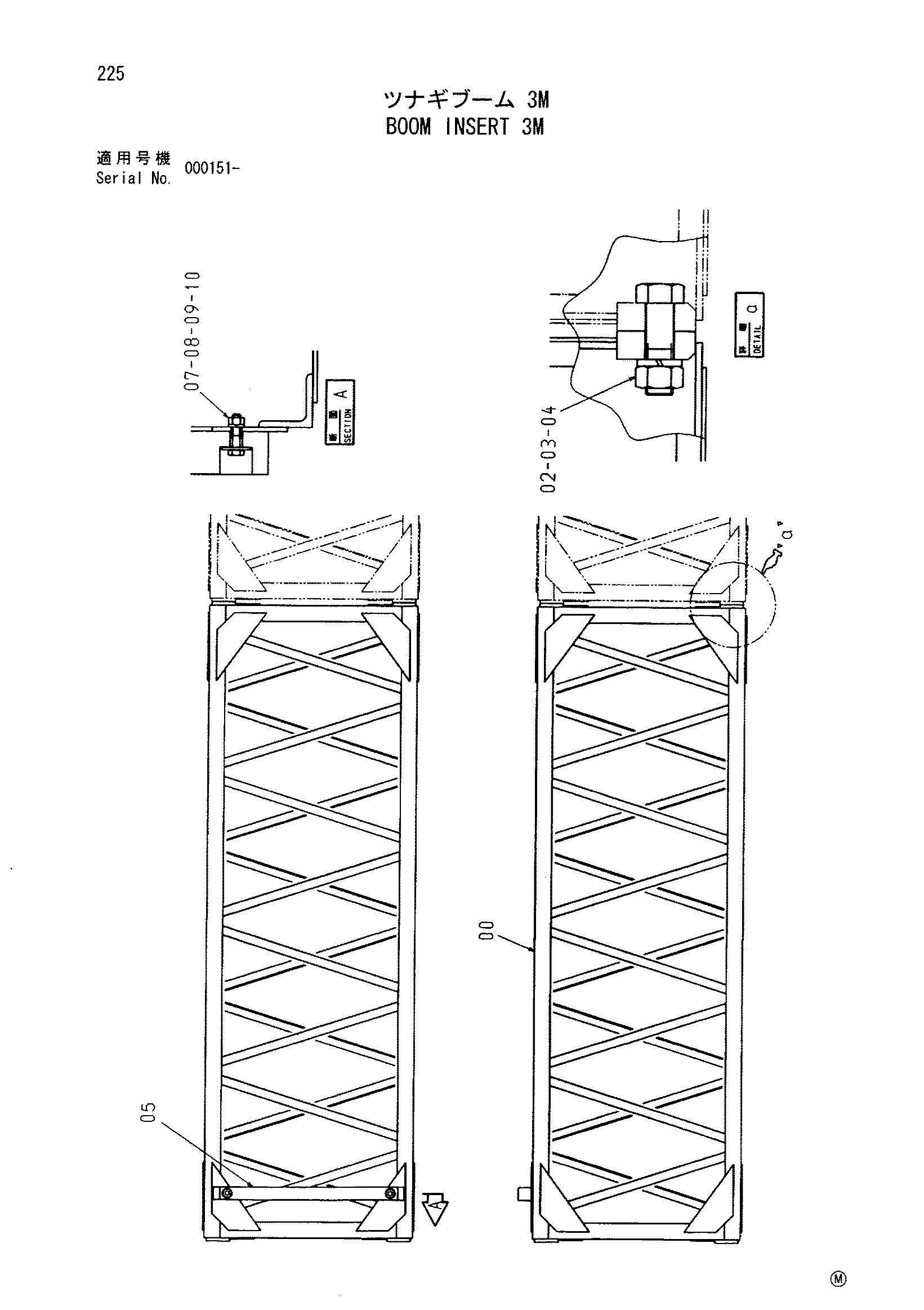 Схема Стрела вставка 3M HITACHI CX350DR