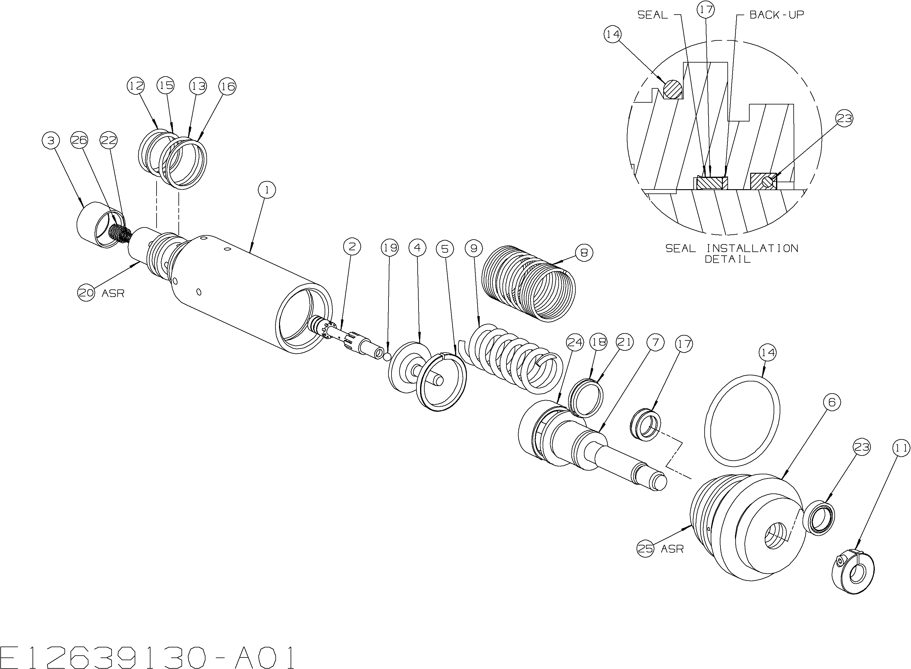 Схема 5336-VALVE, RET CNTRL CARTRIDGE HITACHI EH1100-3