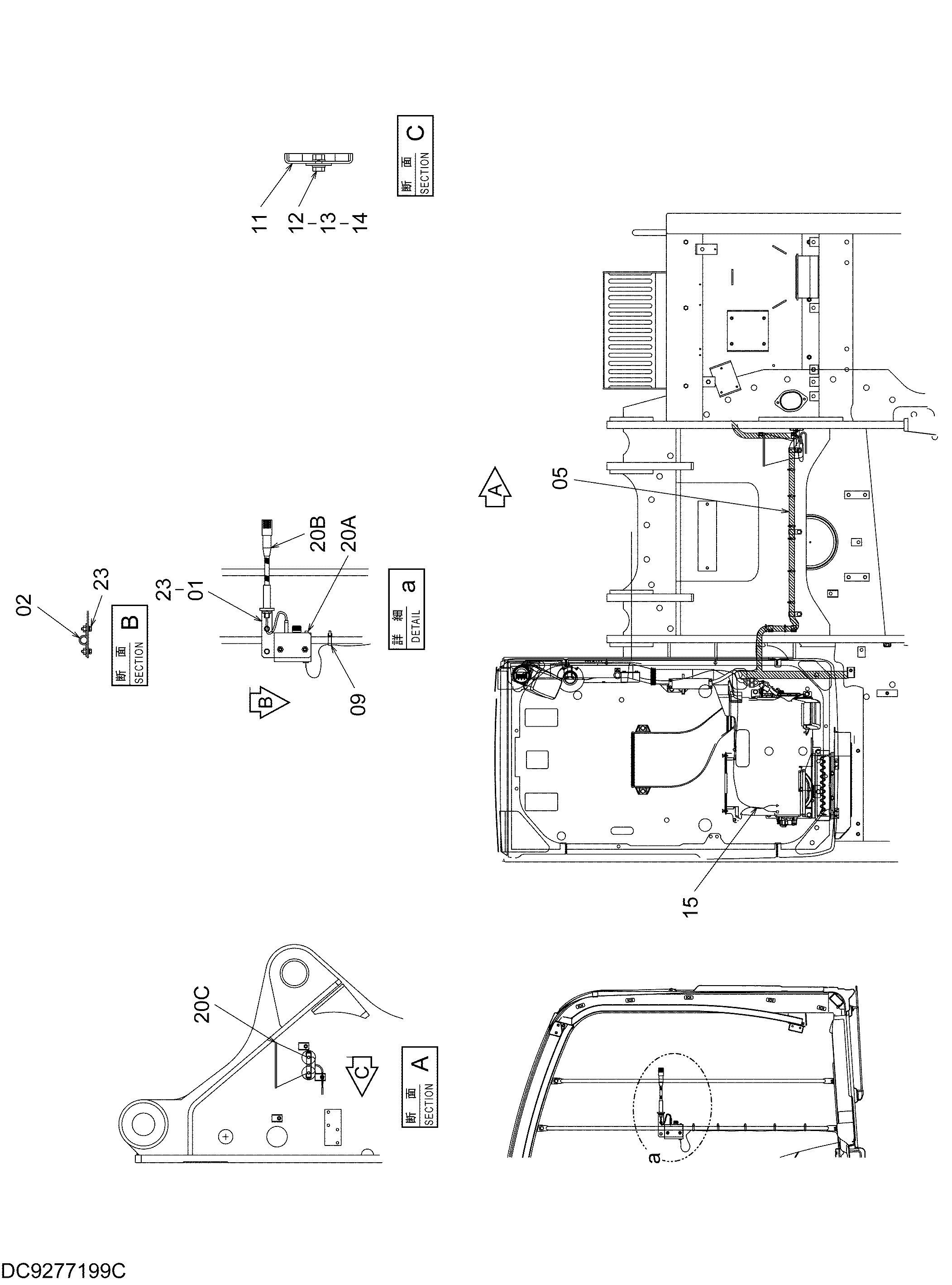 Схема Лоудспеакер HITACHI ZX450-3