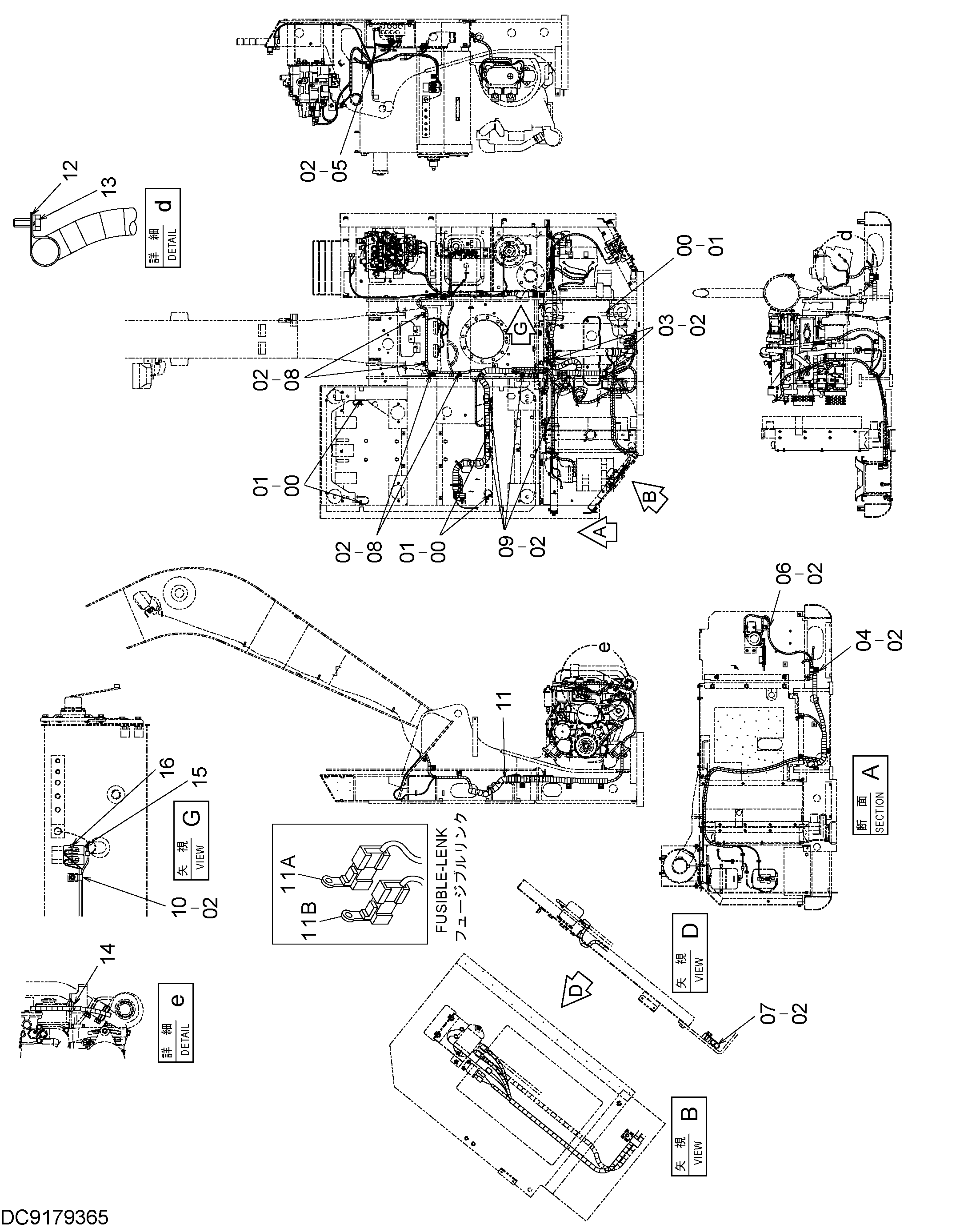Схема Электрооборудование (5) HITACHI EX90L-5