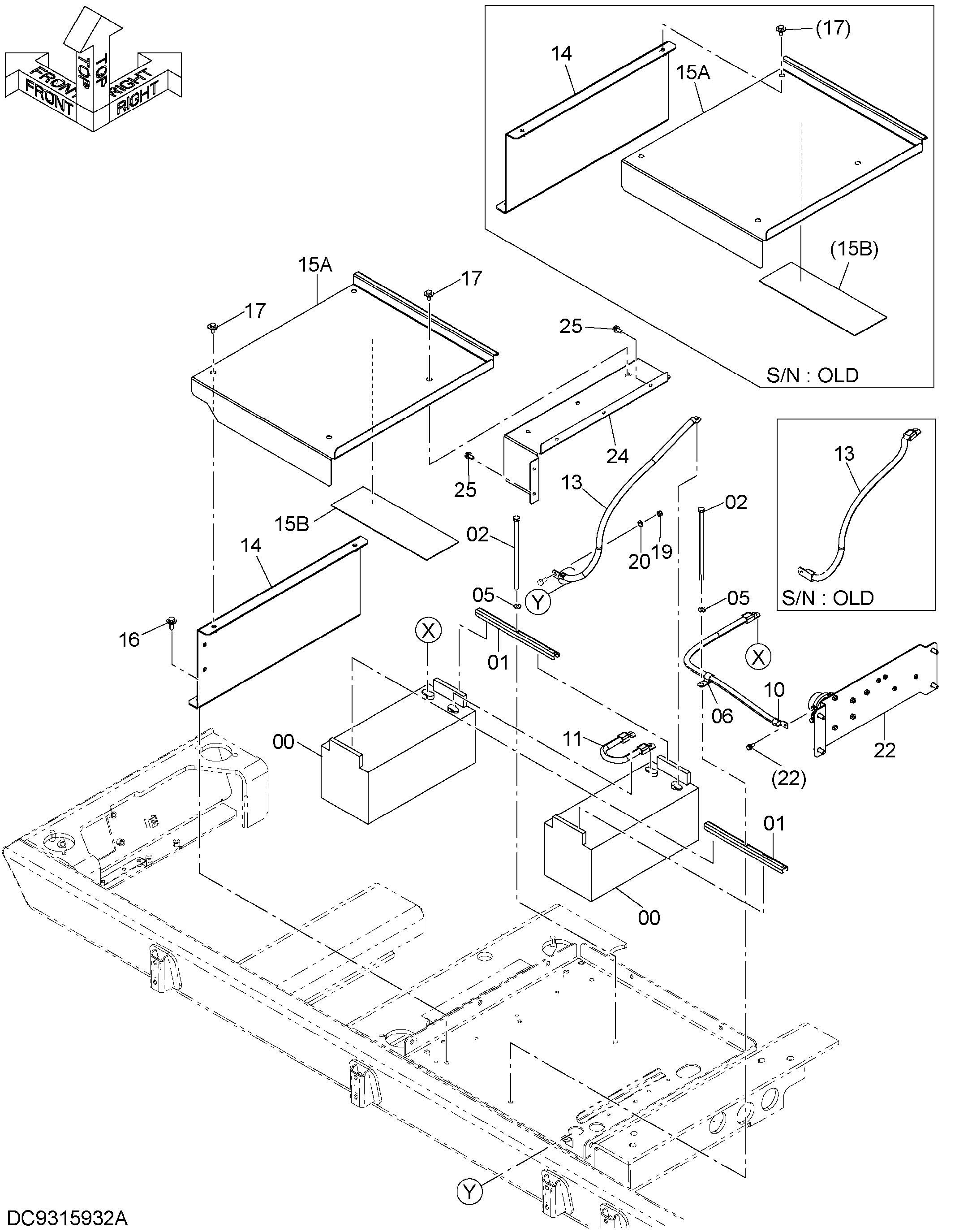 Схема Электрооборудование (1) HITACHI ZX870LC-5B