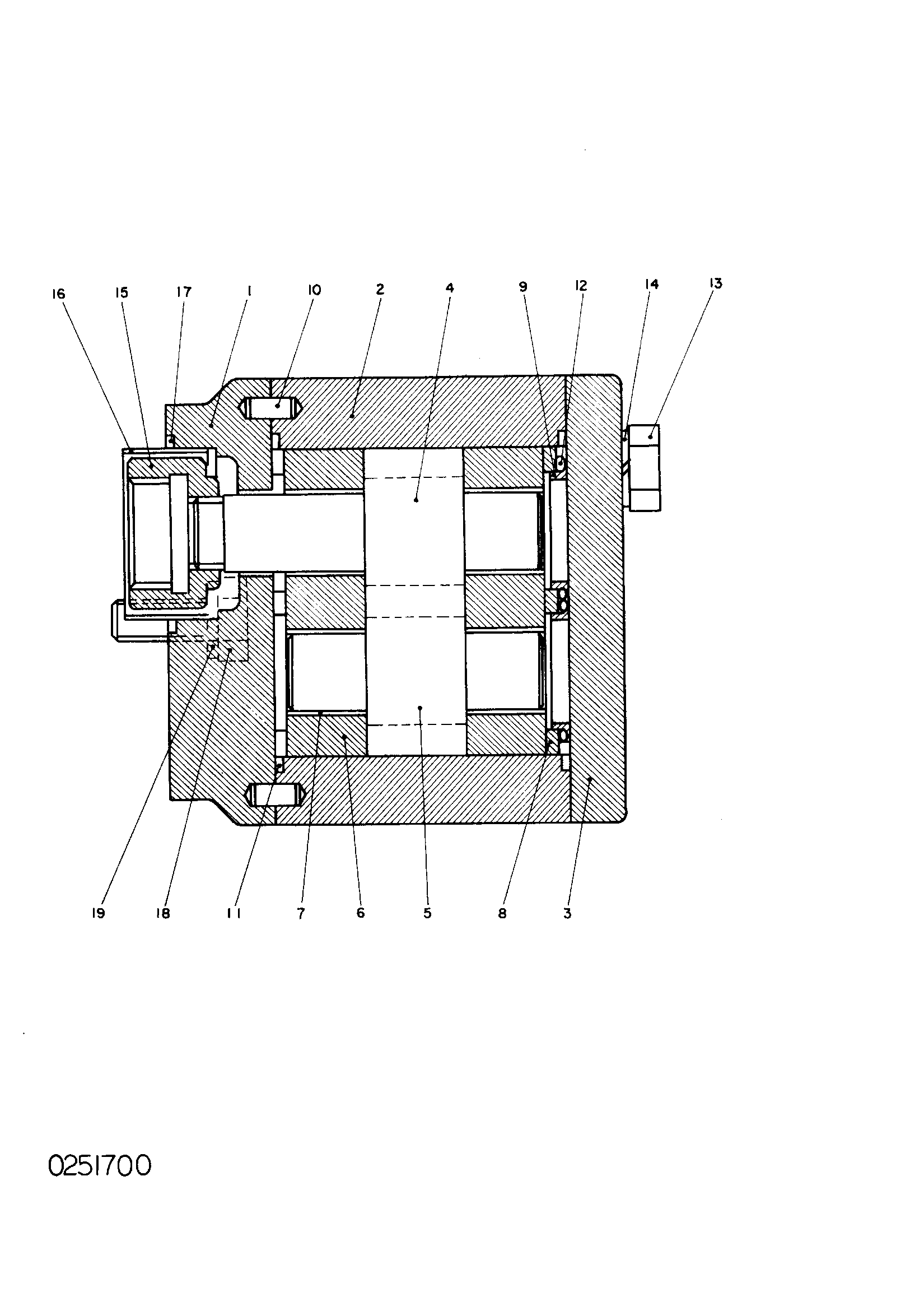 Схема Шестерённый насос HITACHI KH125-3(D)