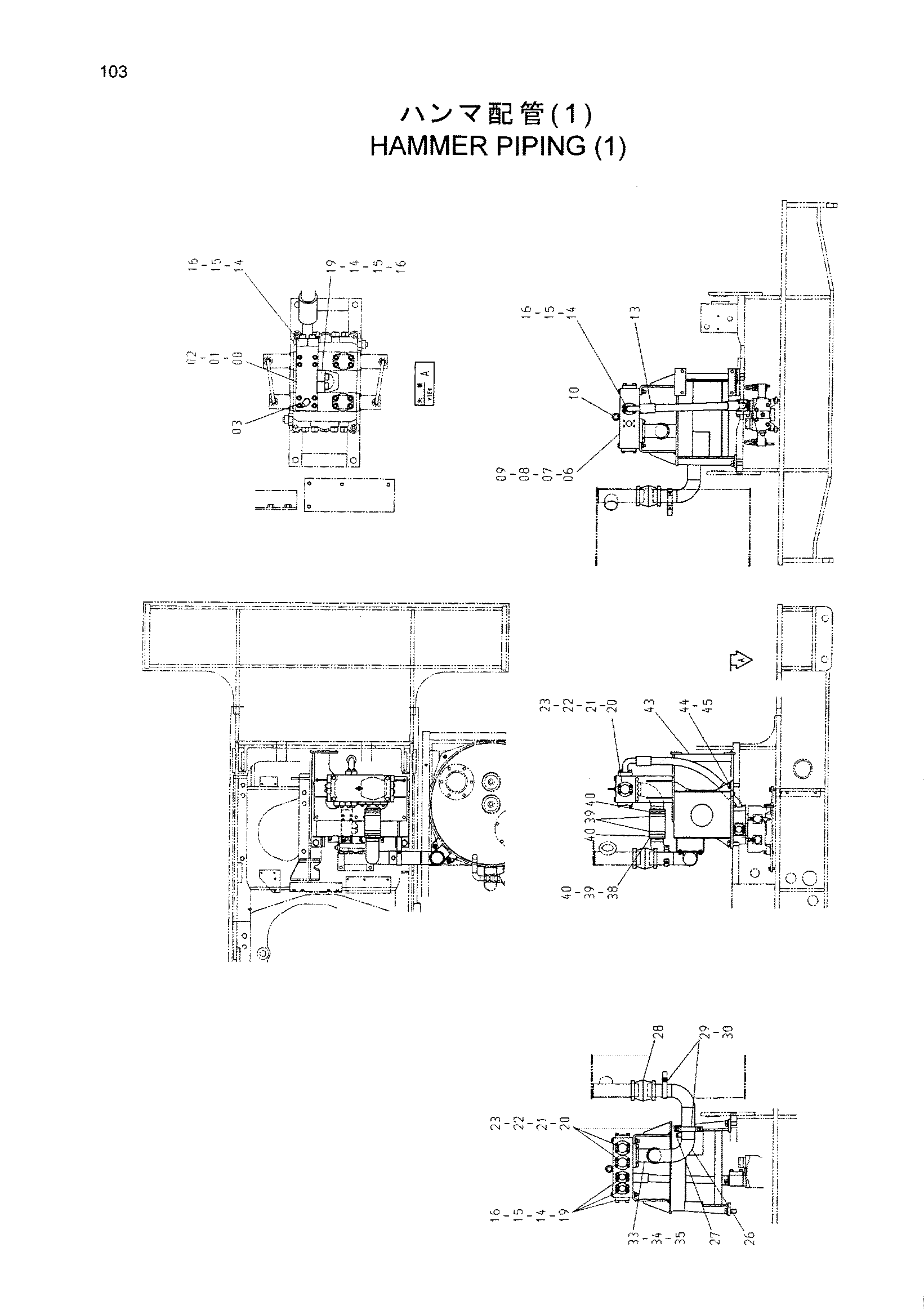 Схема Хаммер трубопроводы (1) HITACHI CX500PD