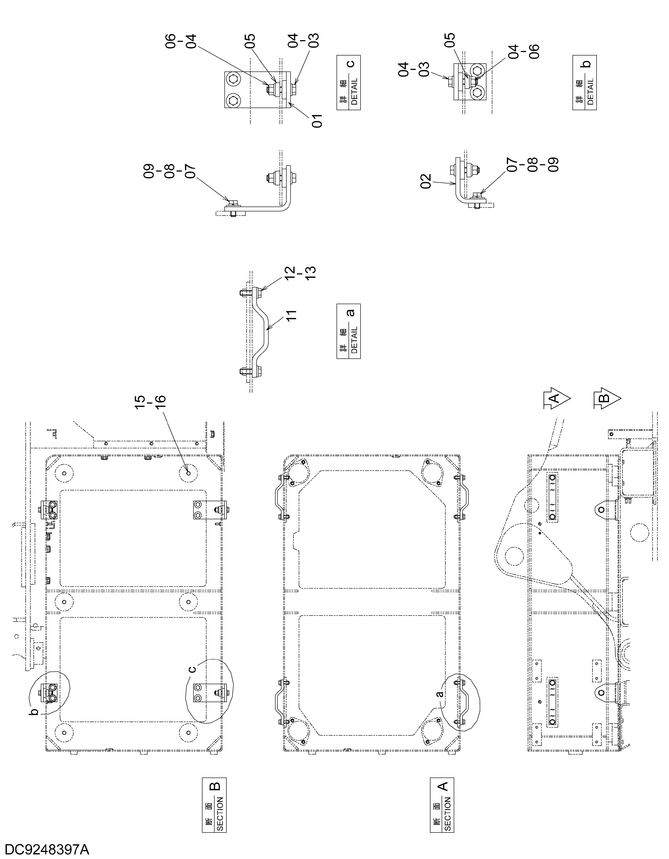 Схема Хигх-моунт кабина патс (0.5m) HITACHI ZX330-3G