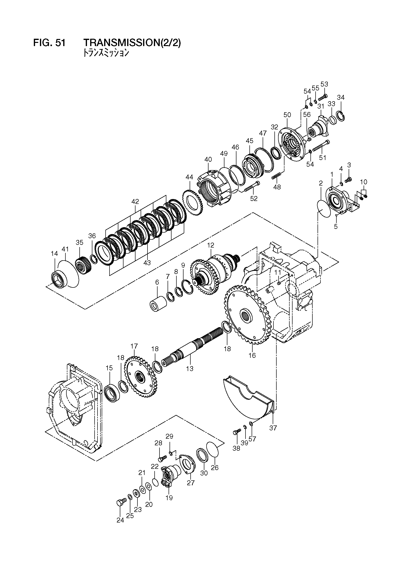 Схема Трансмиссия(2/2) HITACHI LX70-7
