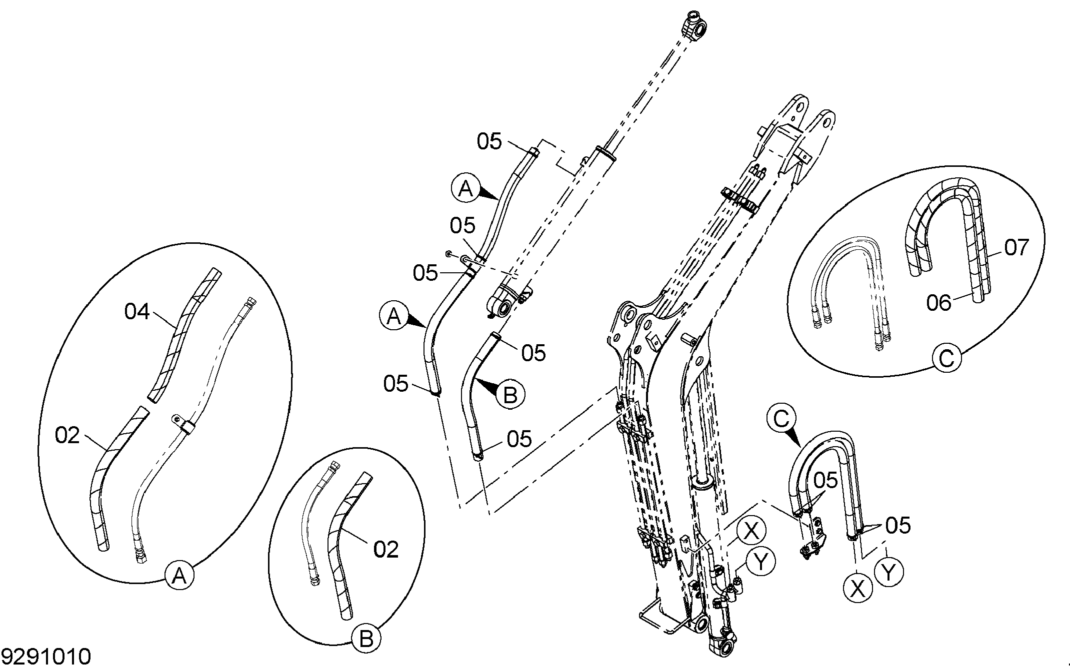 Схема Шланг защита (2) HITACHI ZX14-3CKD