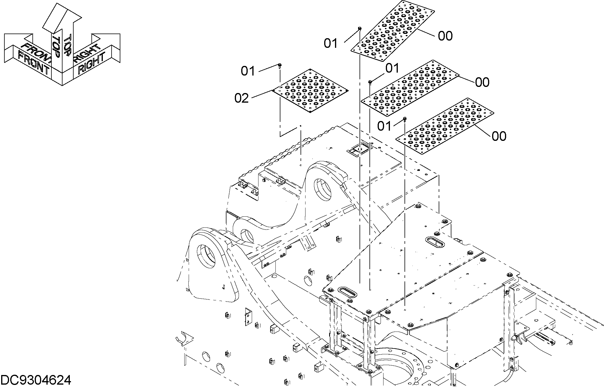 Схема Анти слип крышка HITACHI ZX870H-5G