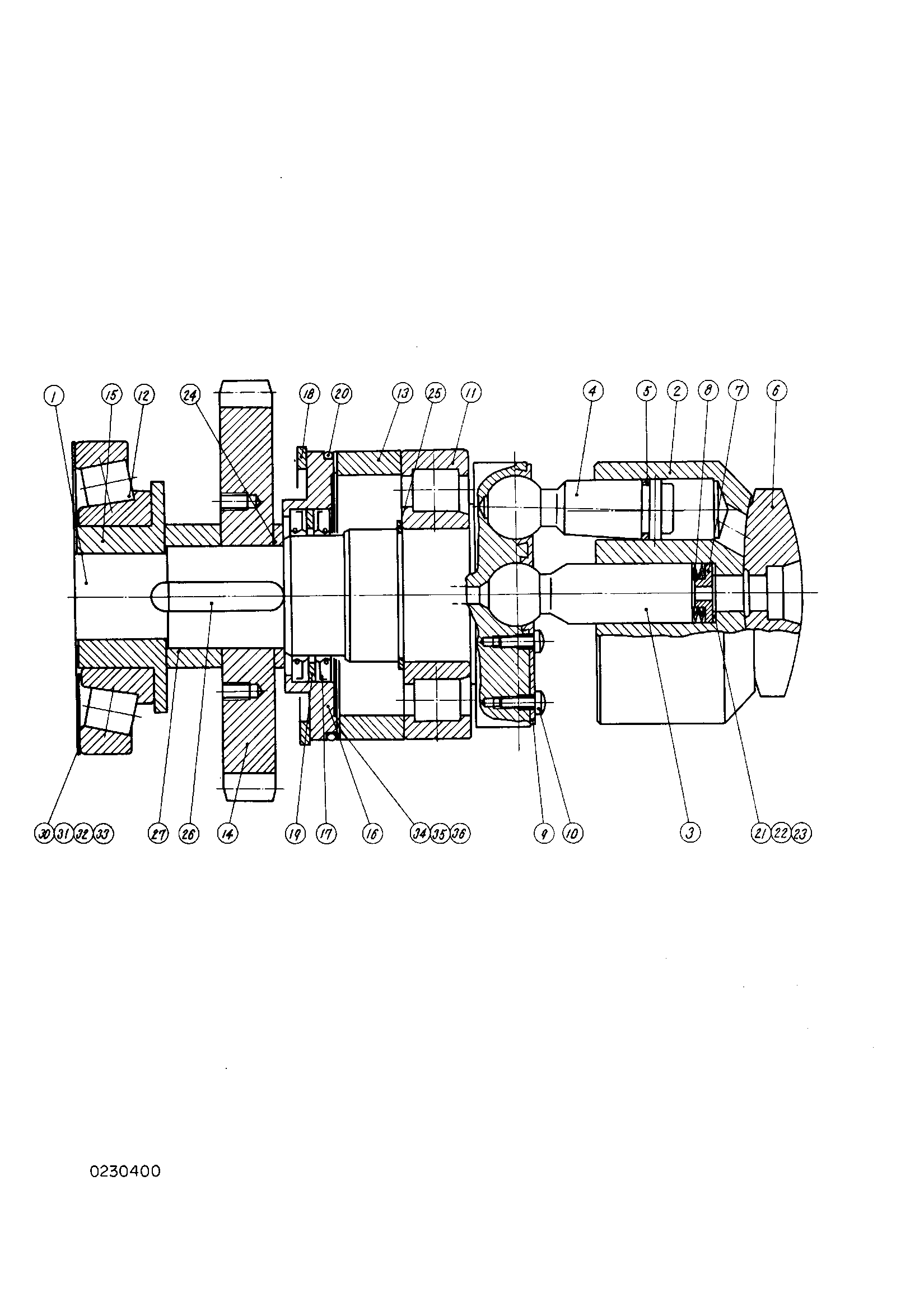 Схема Поворотный группа (A2) HITACHI KH125-3(D)