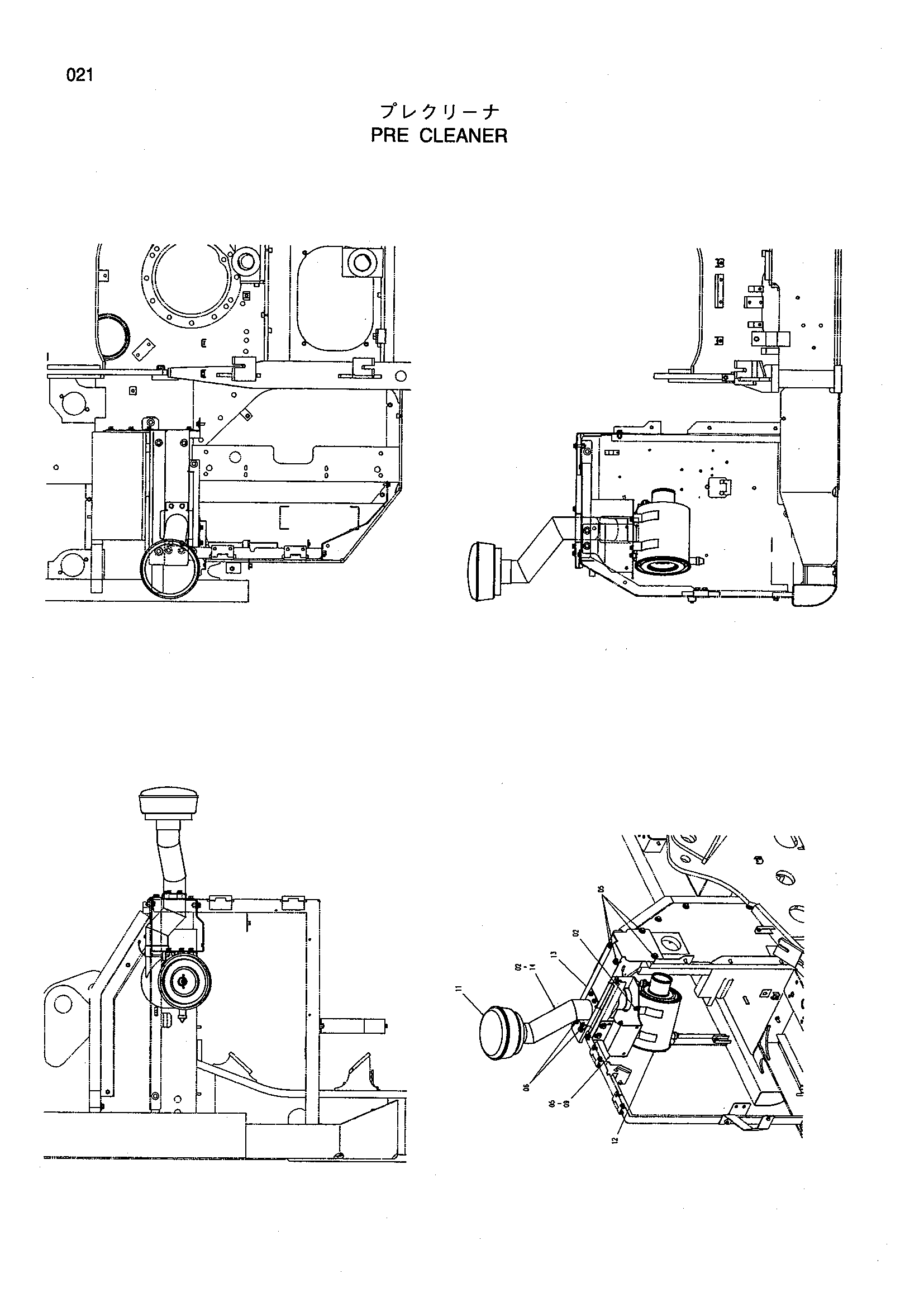 Схема PRE фильтр HITACHI ZX160