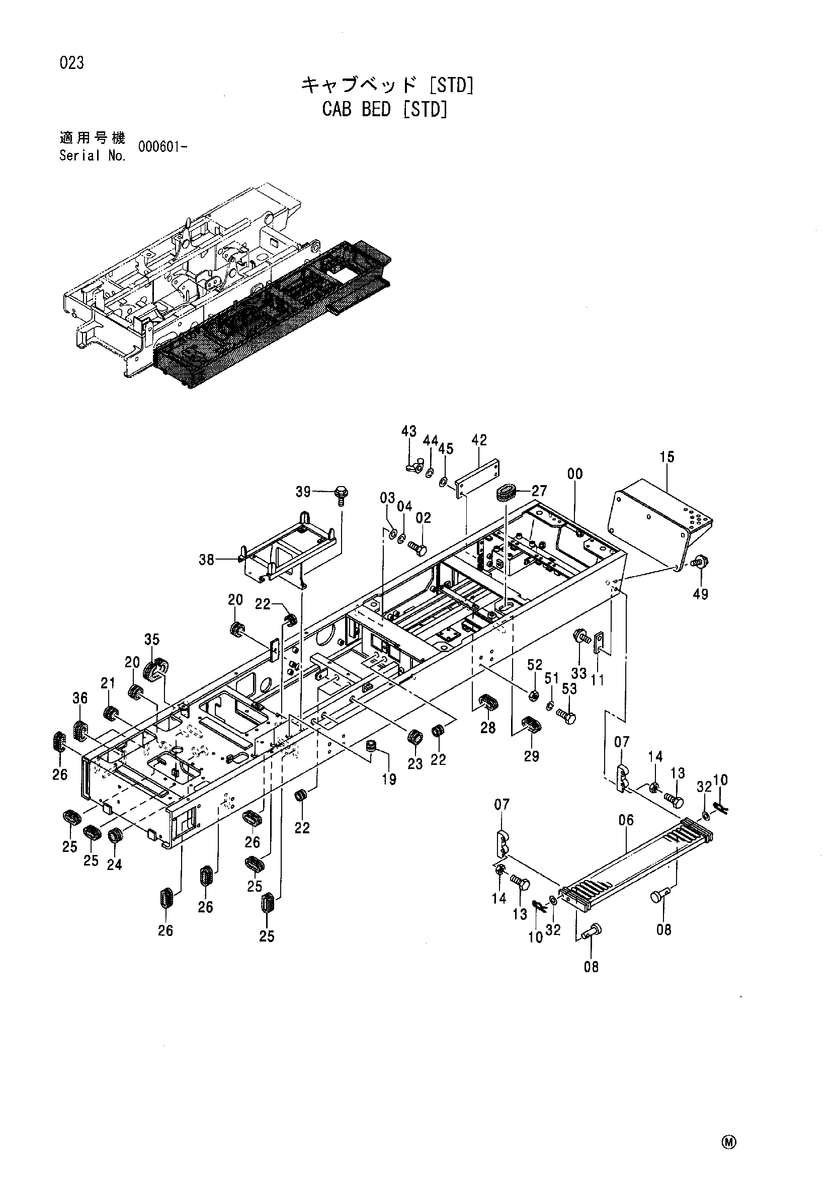 Схема Кабина платформа [STD] HITACHI SCX700