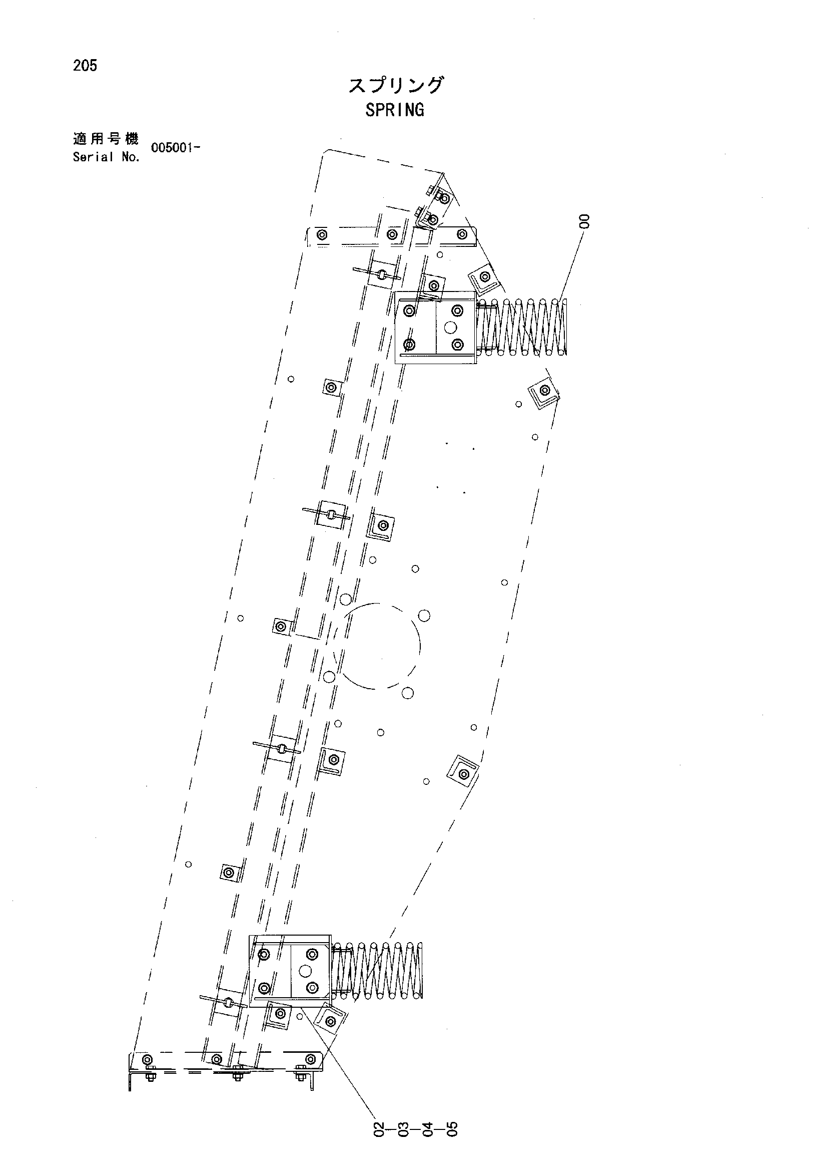 Схема Пружина HITACHI HR320G-5