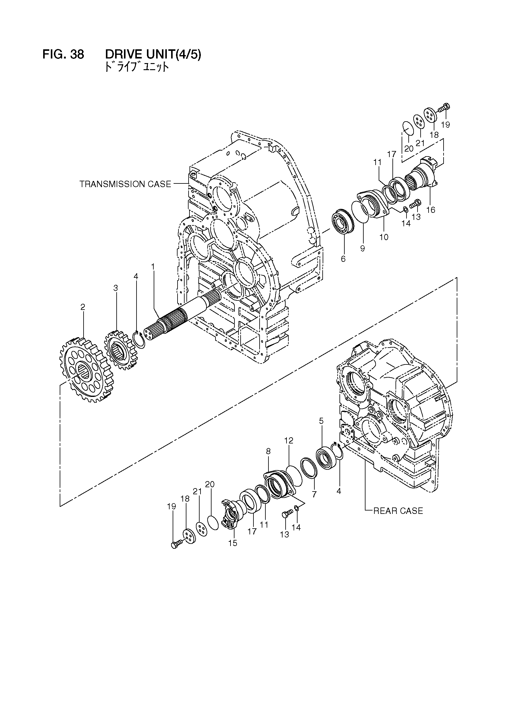 Схема Привод блок(4/5) HITACHI LX300-7