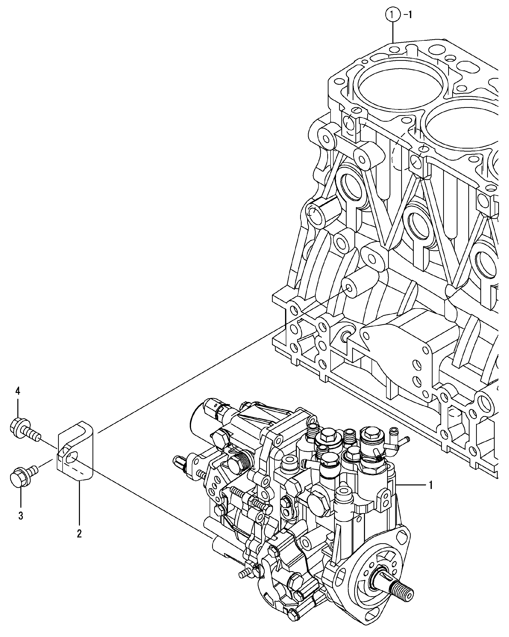 Схема Топливный топливный насос высокого давления HITACHI ZX40UR-2D