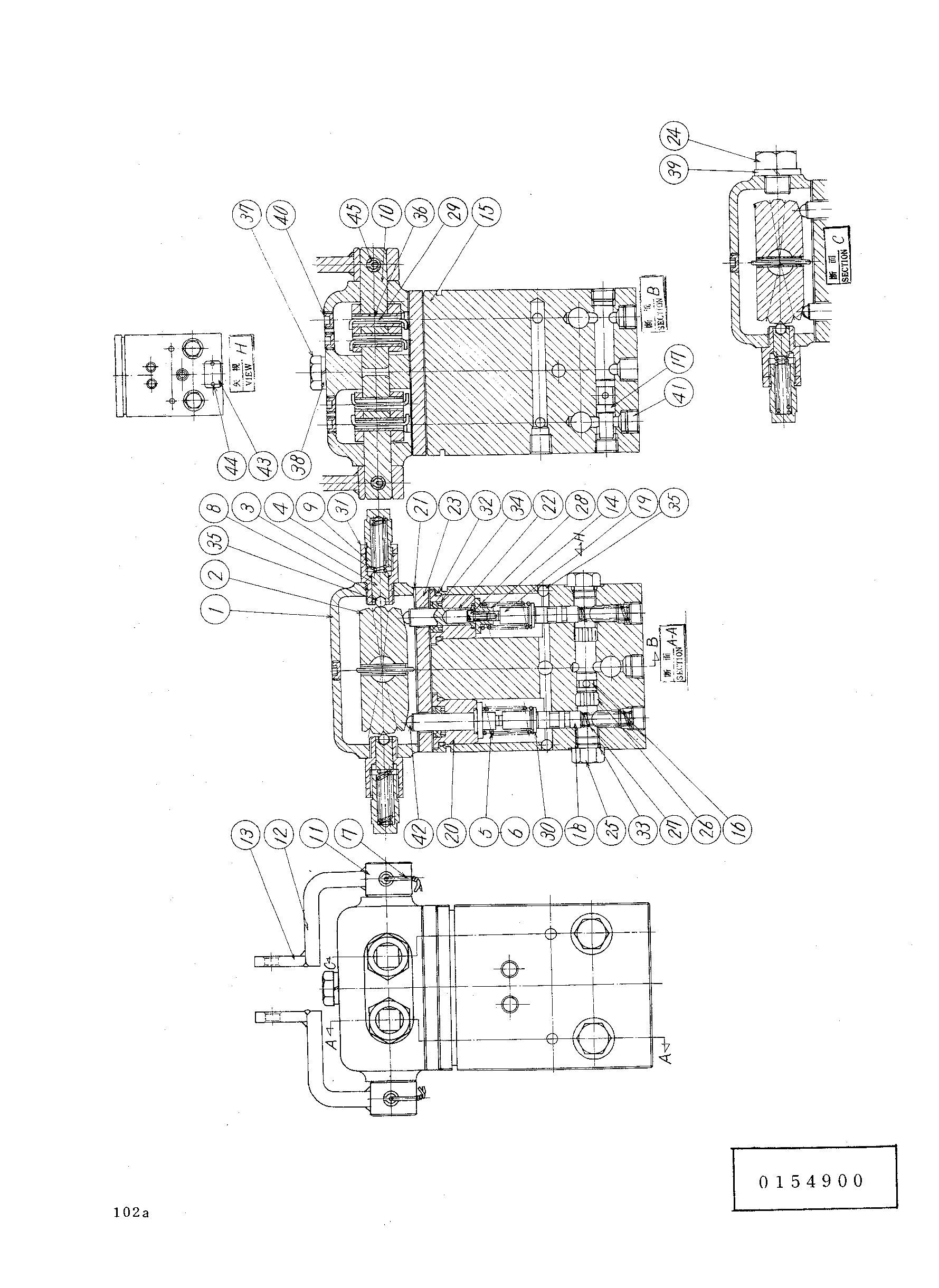 Схема Пилотный клапан HITACHI KH150