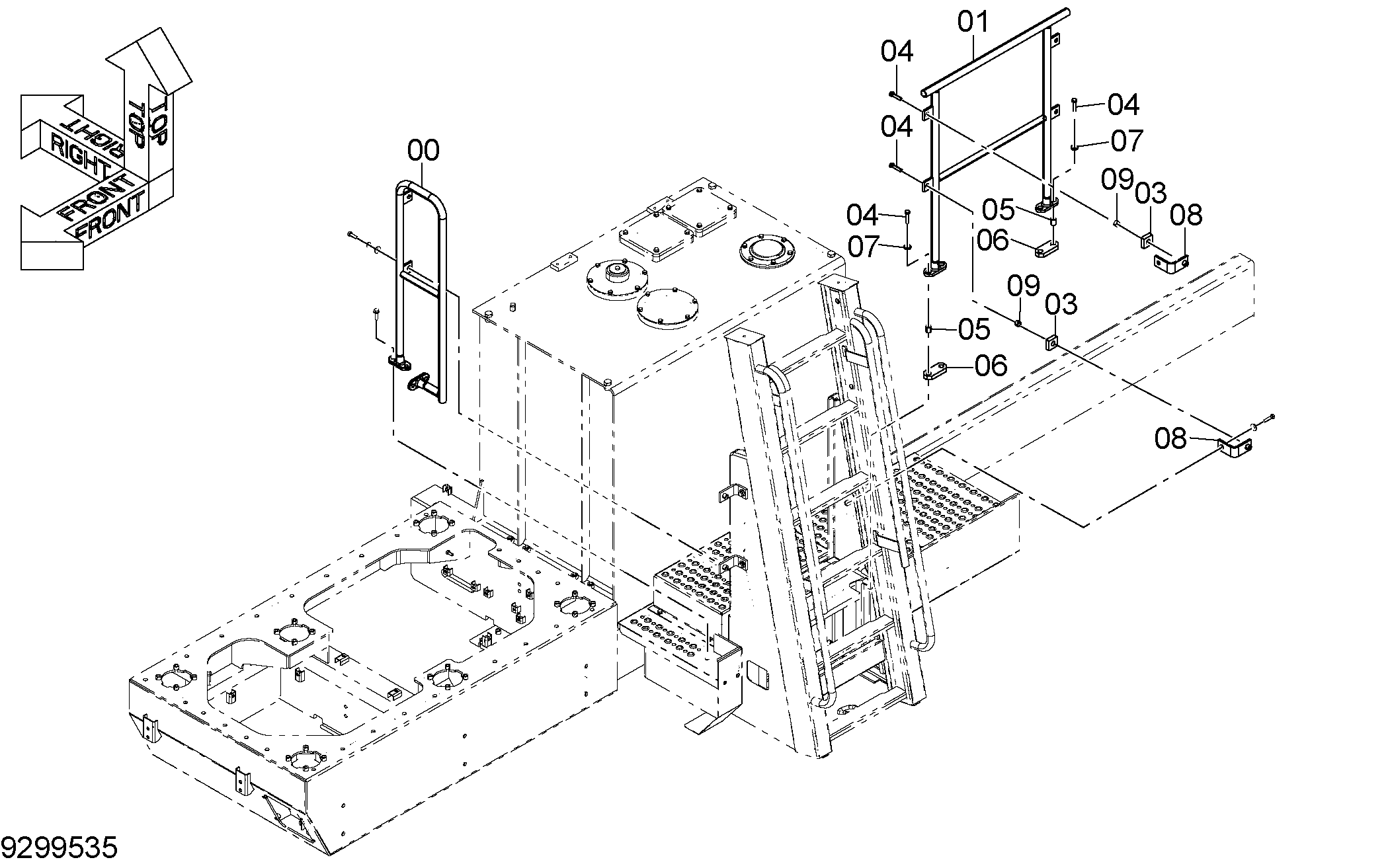 Схема Реинфоркемент поручень (2) HITACHI EX1200-6