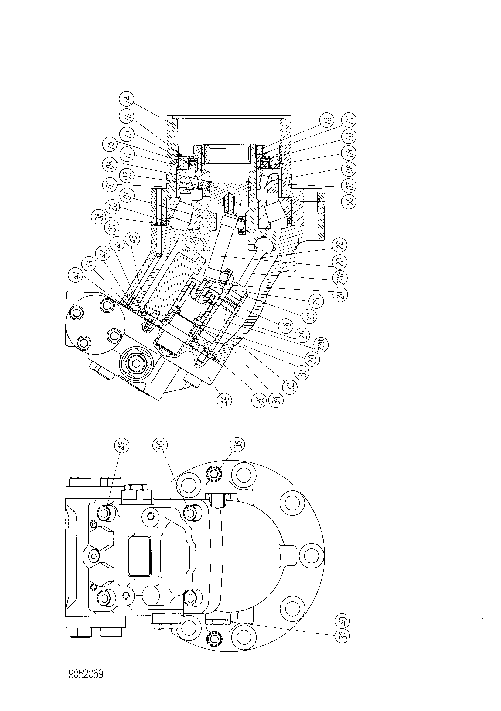 Схема Гидромотор HITACHI KH125-3(D)