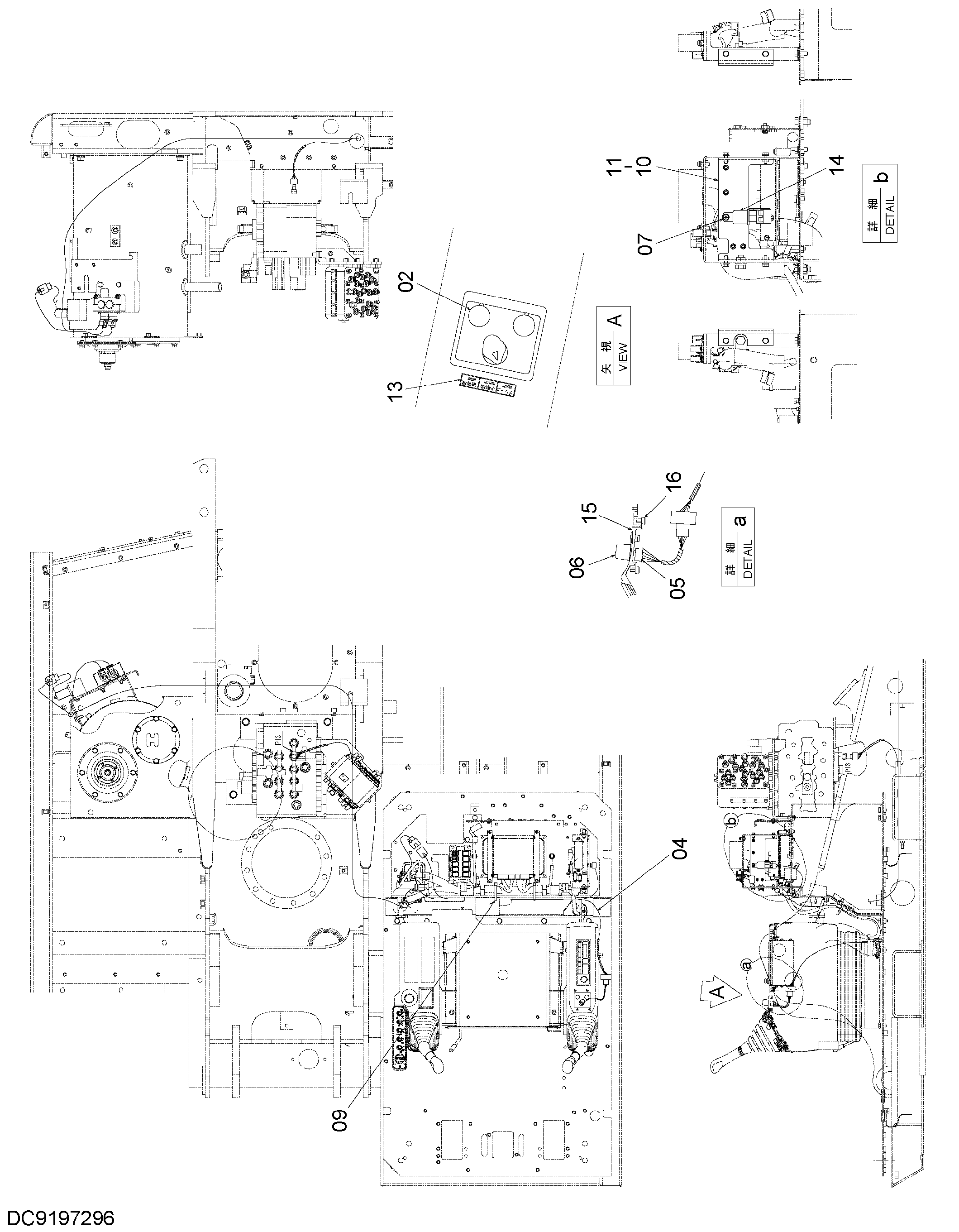 Схема Электрооборудование (поток производительность селектор) HITACHI ZX130LCN-3FHCME