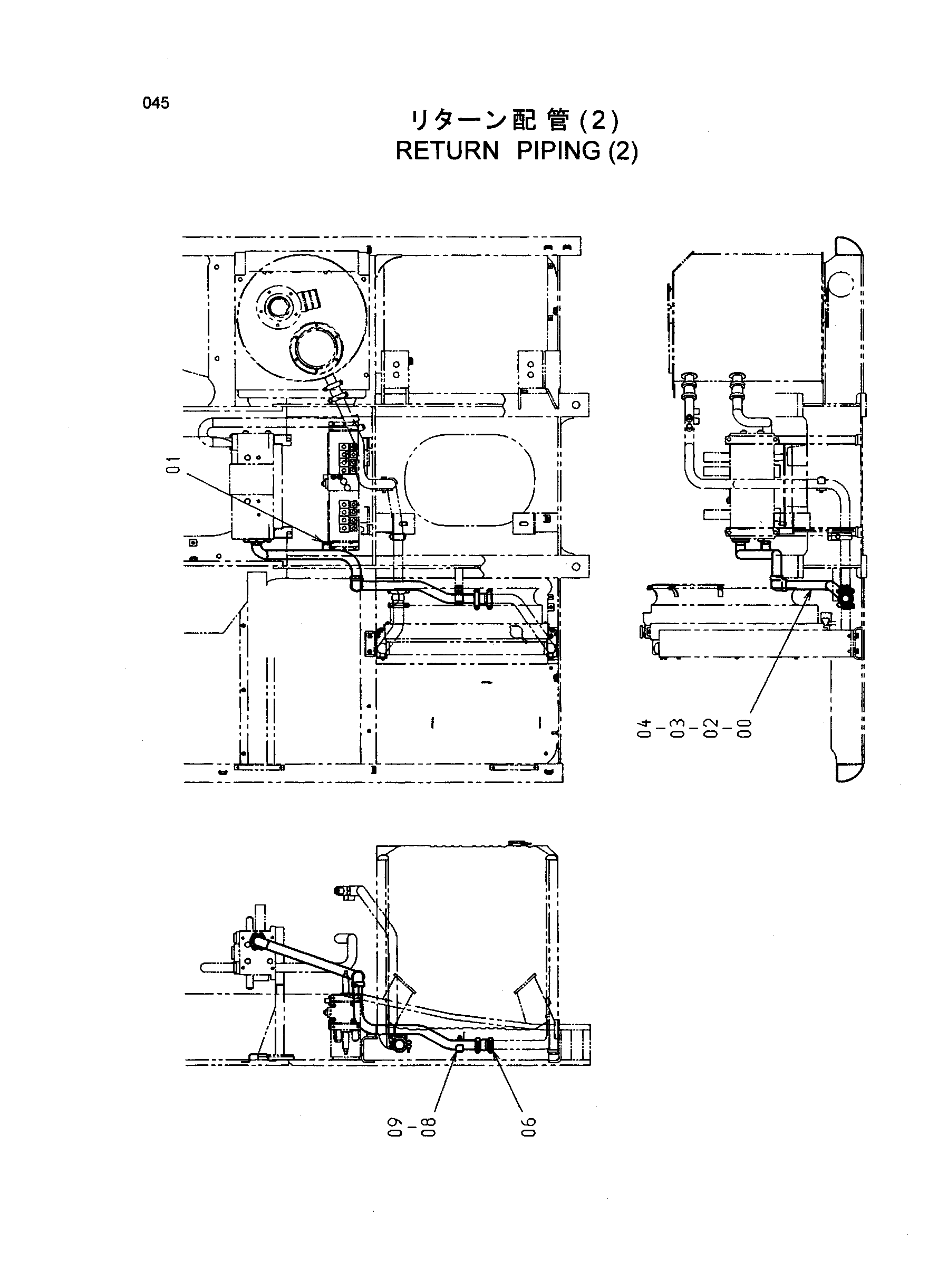 Схема Обратные трубопроводы (2) HITACHI SR-P1200
