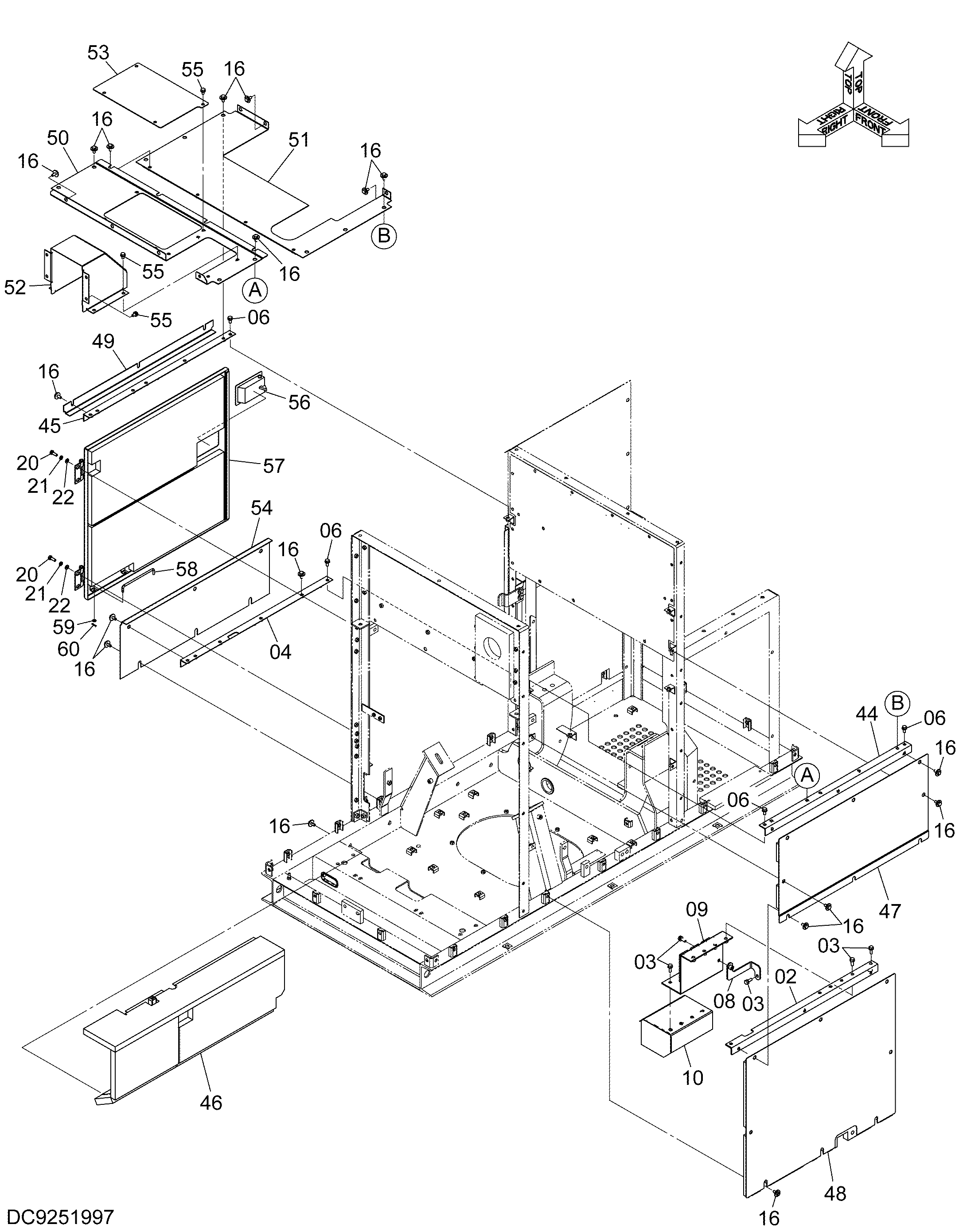 Схема Крышка (2) HITACHI HU230-A