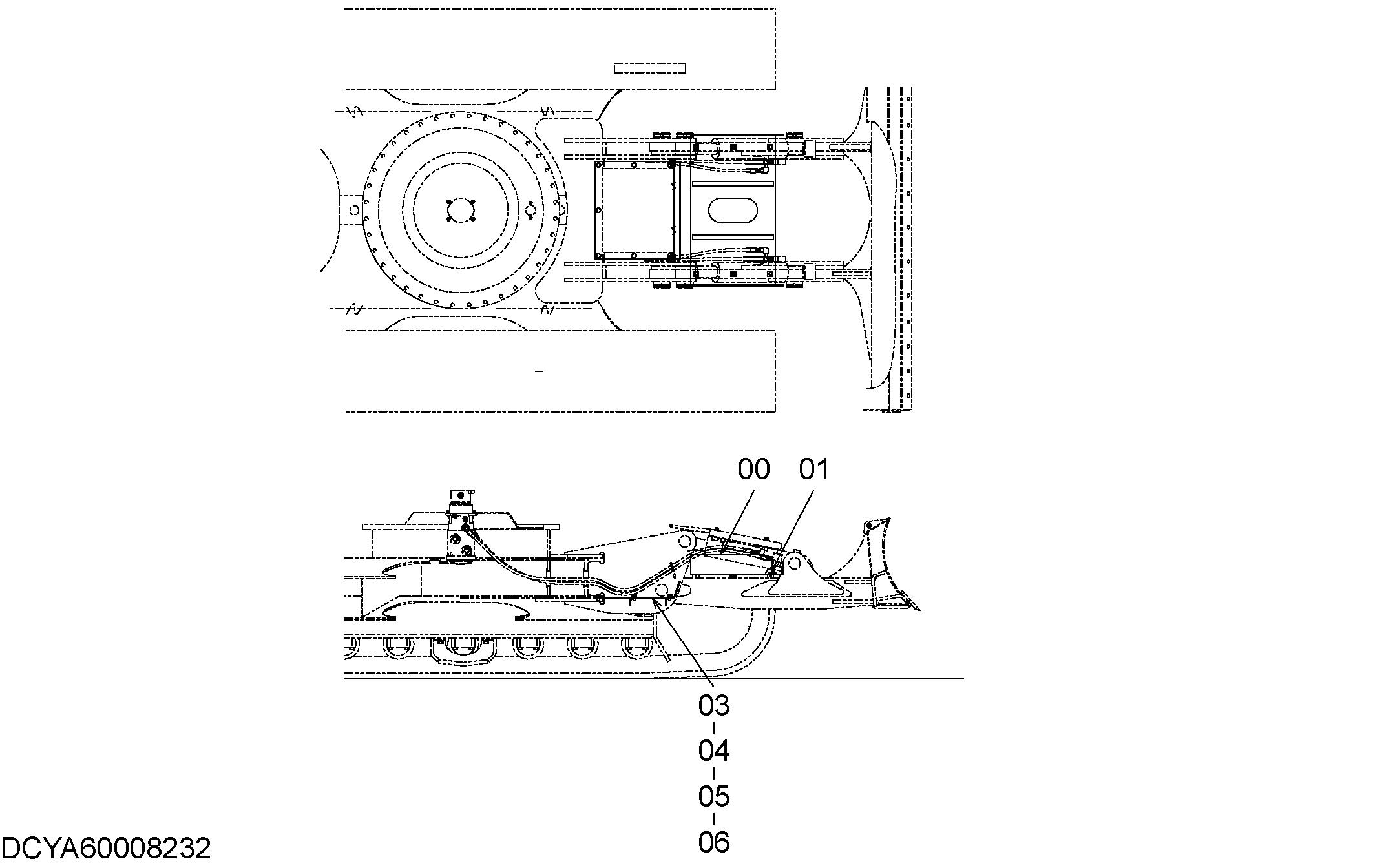 Схема Отвал крышка HITACHI ZX160