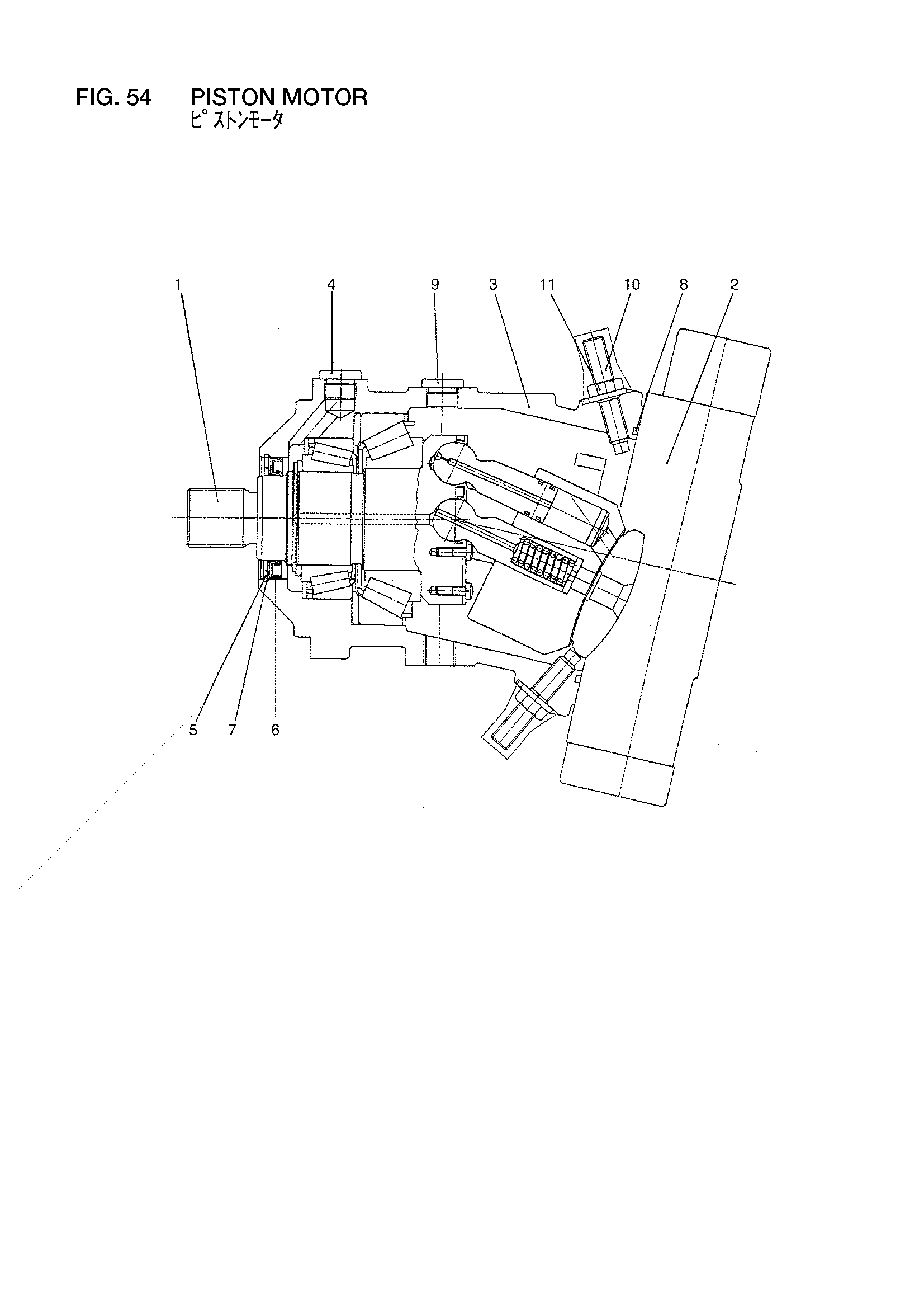 Схема Поршень гидромотор HITACHI LX70-7