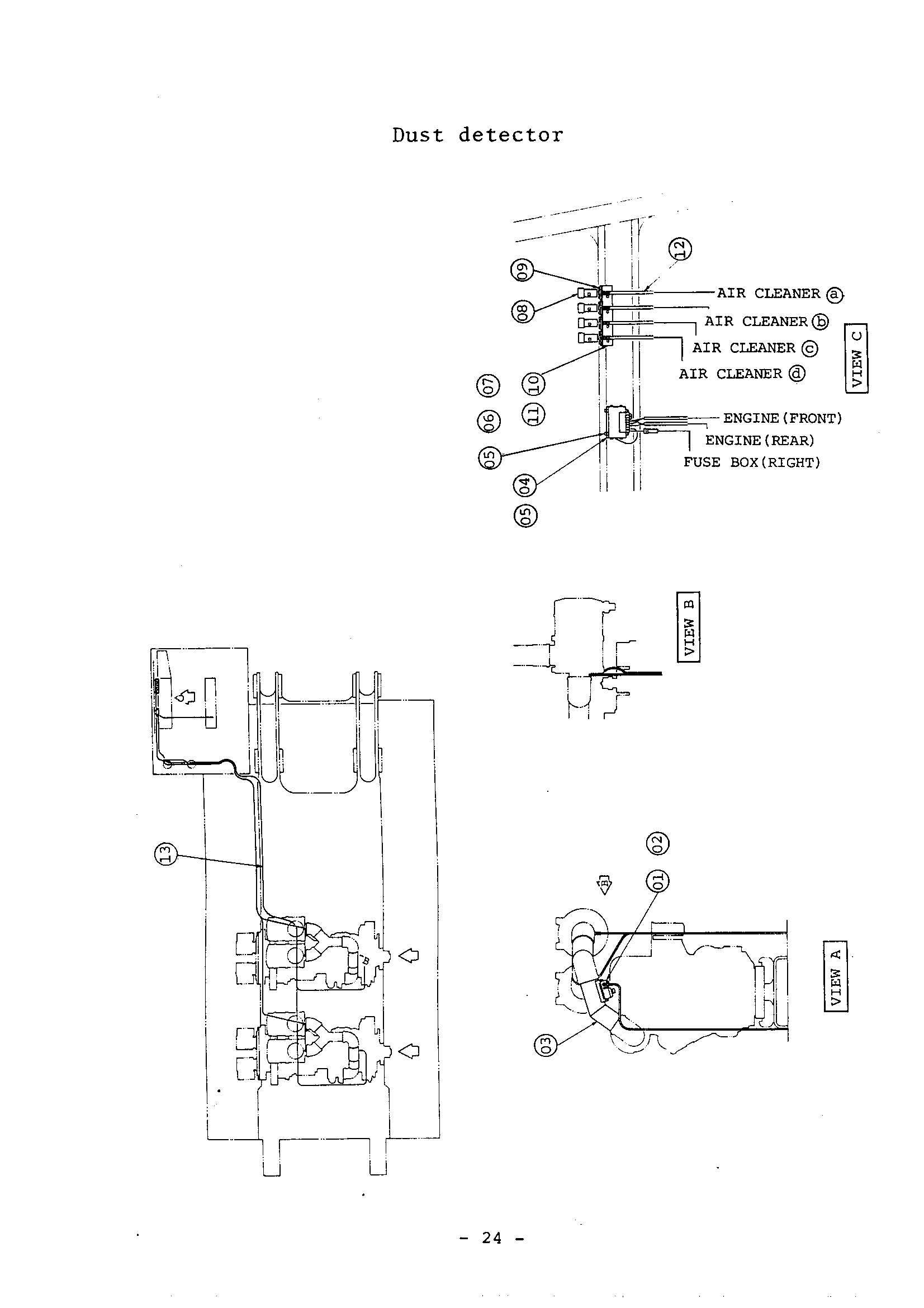 Схема Пыль детектор HITACHI UH801