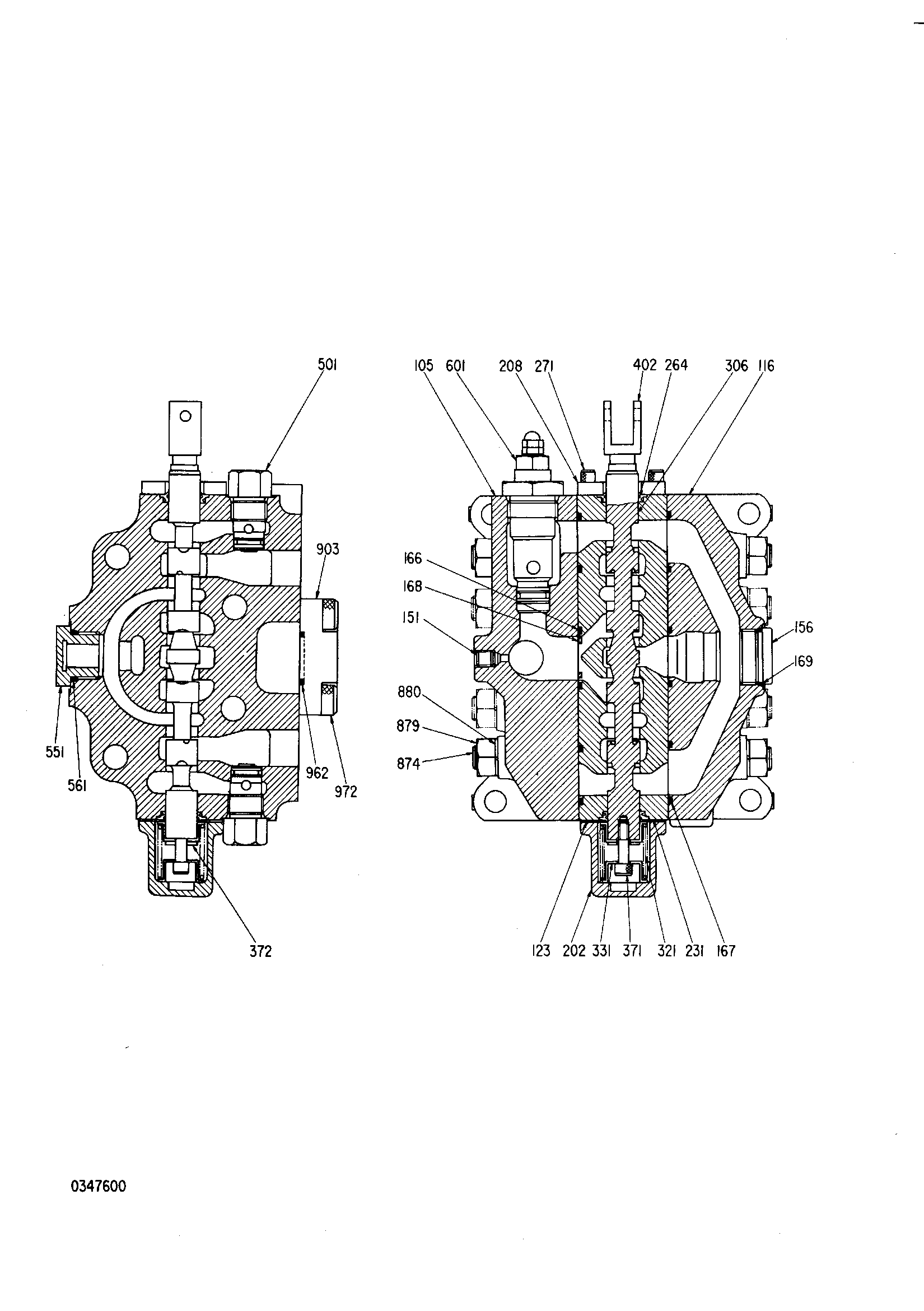 Схема Гидрораспределитель HITACHI KH125-3(D)