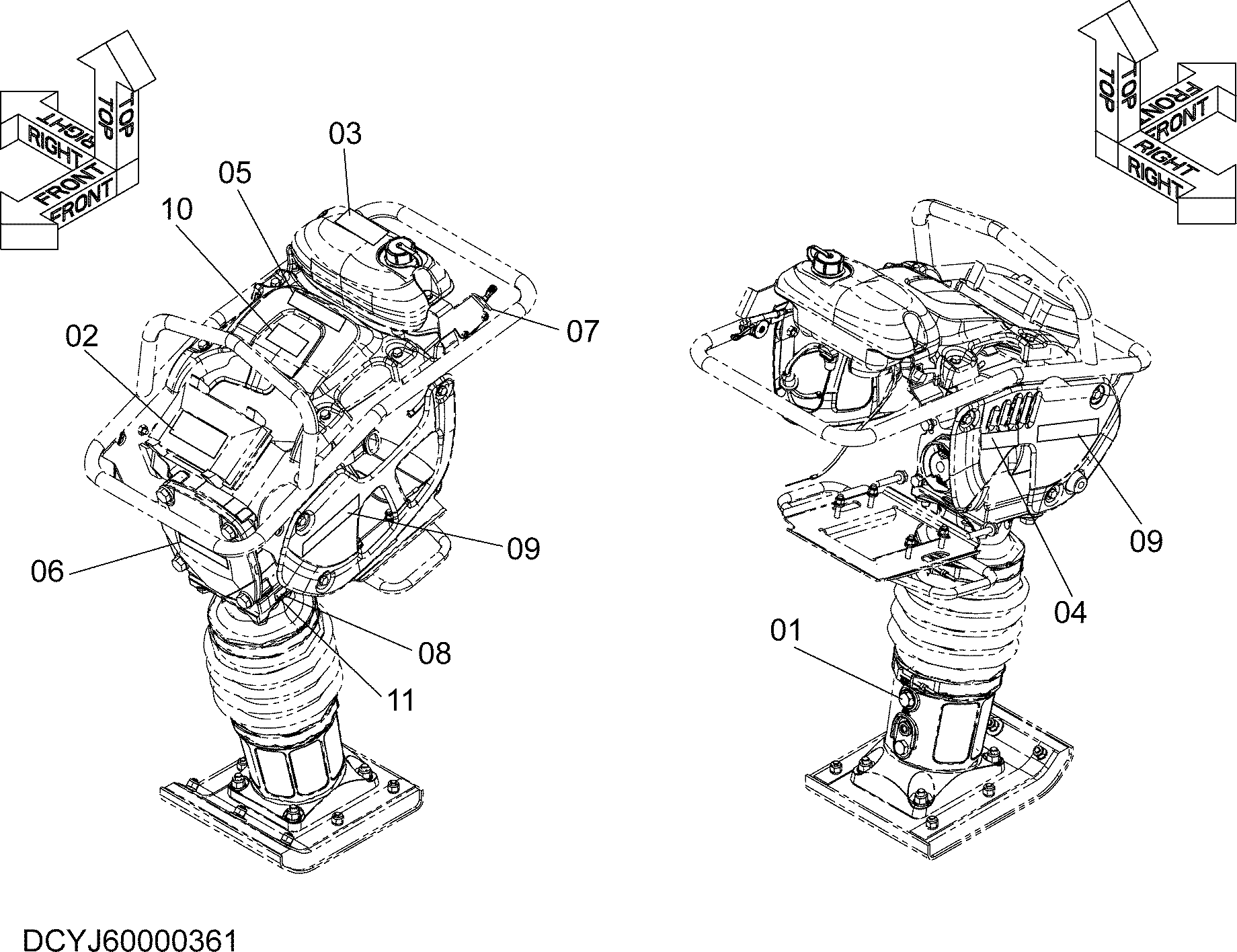 Схема Информационная табличка <75> HITACHI ZV75R