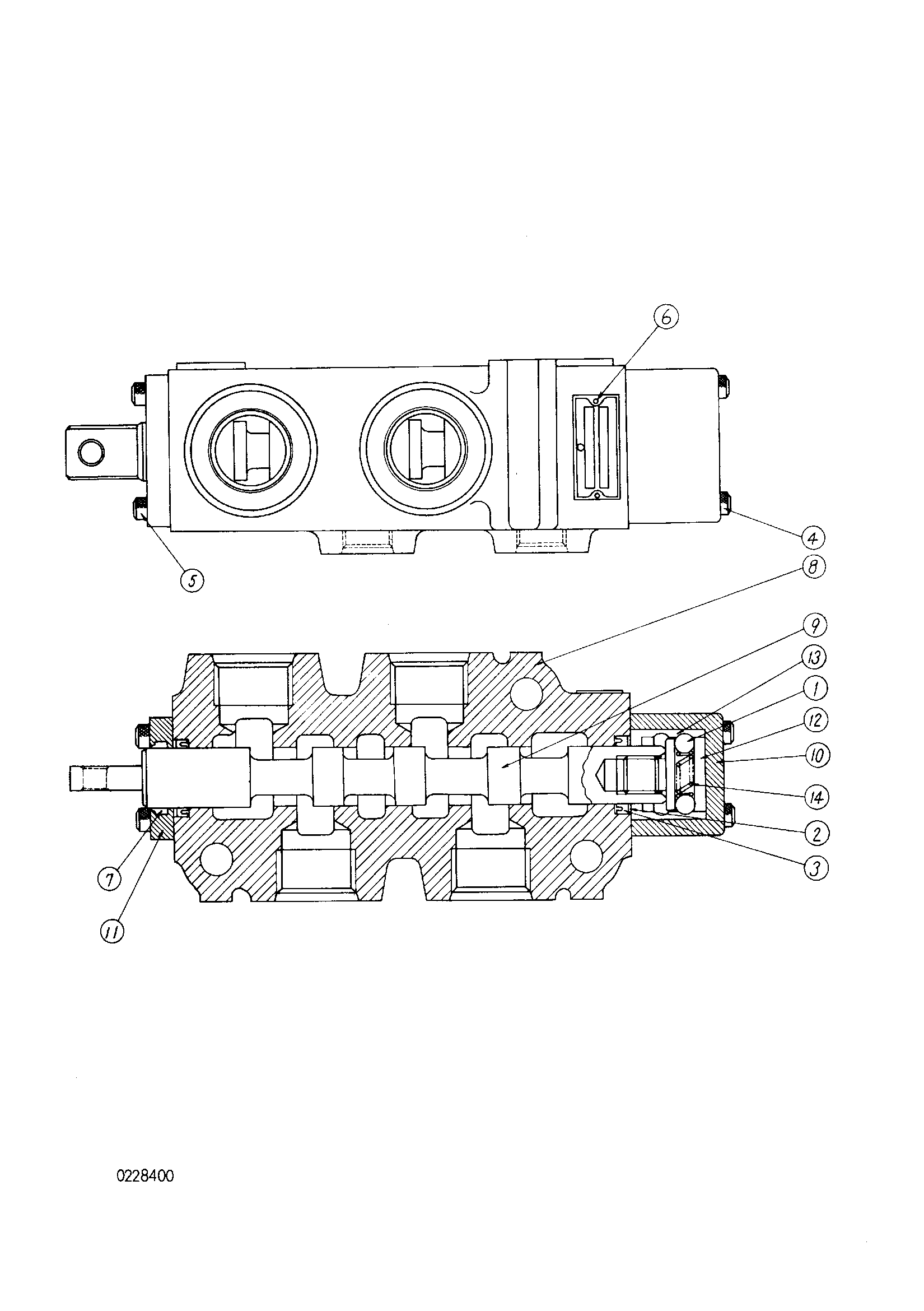 Схема Гидрораспределитель HITACHI KH125-3(D)