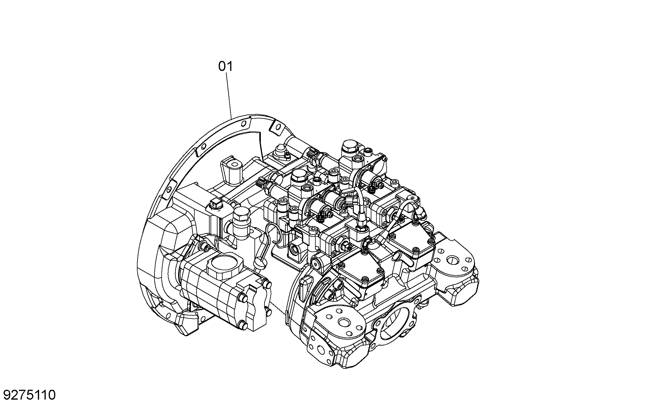 Схема Насосный агрегат HITACHI ZX145W-3