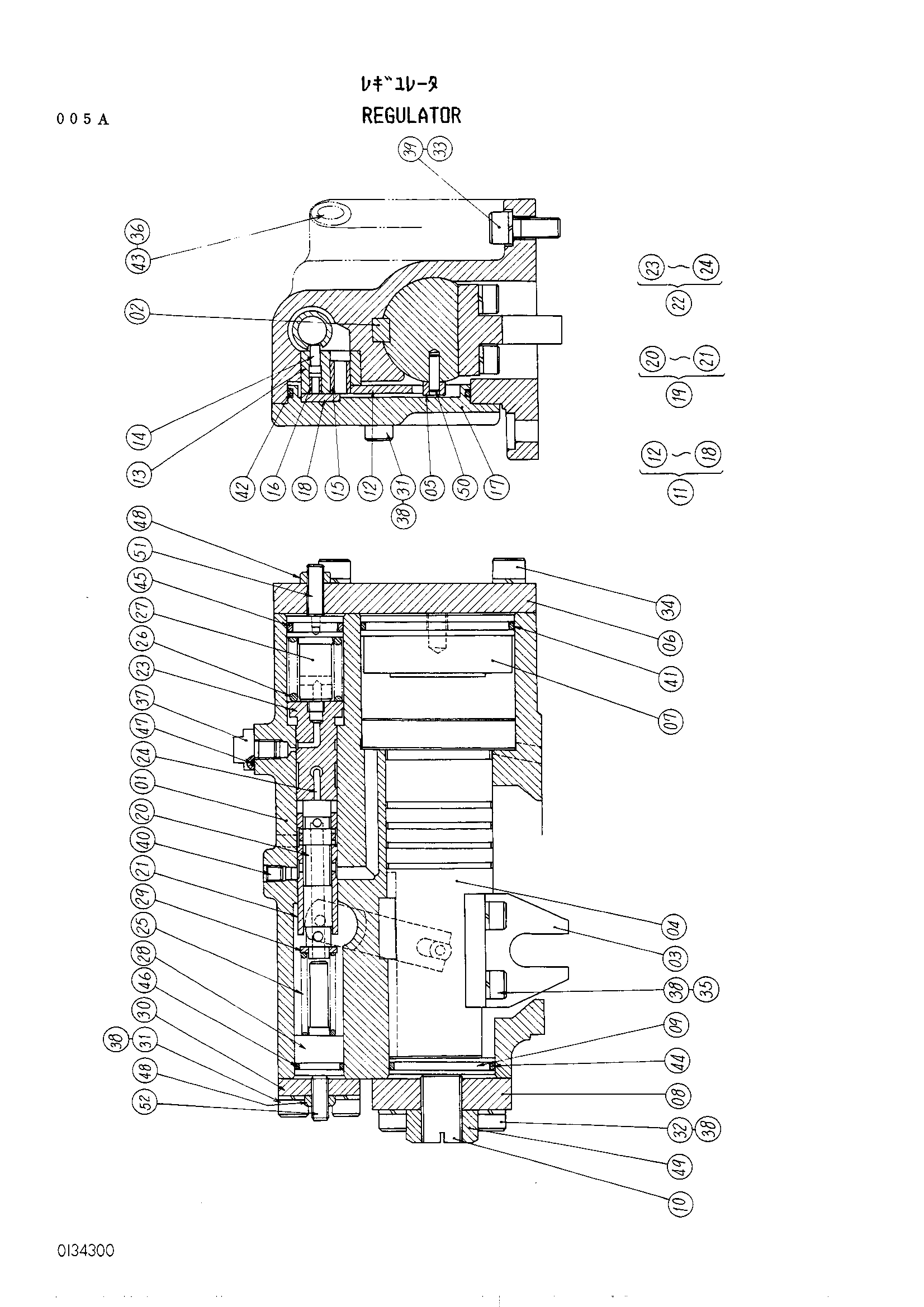 Схема Регулятор (для насос) HITACHI UH801
