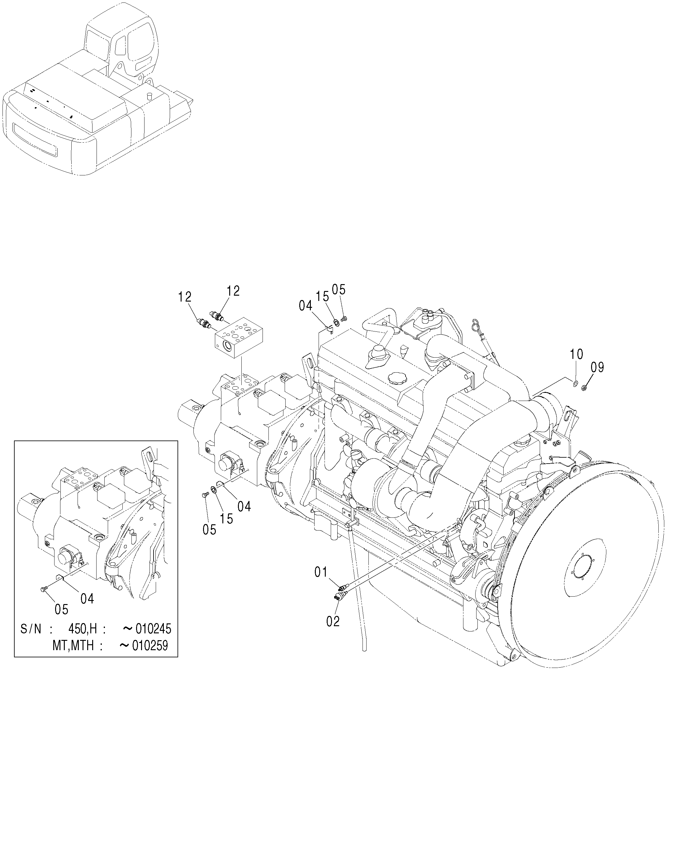 Схема Электрооборудование (2) HITACHI ZX480MTH