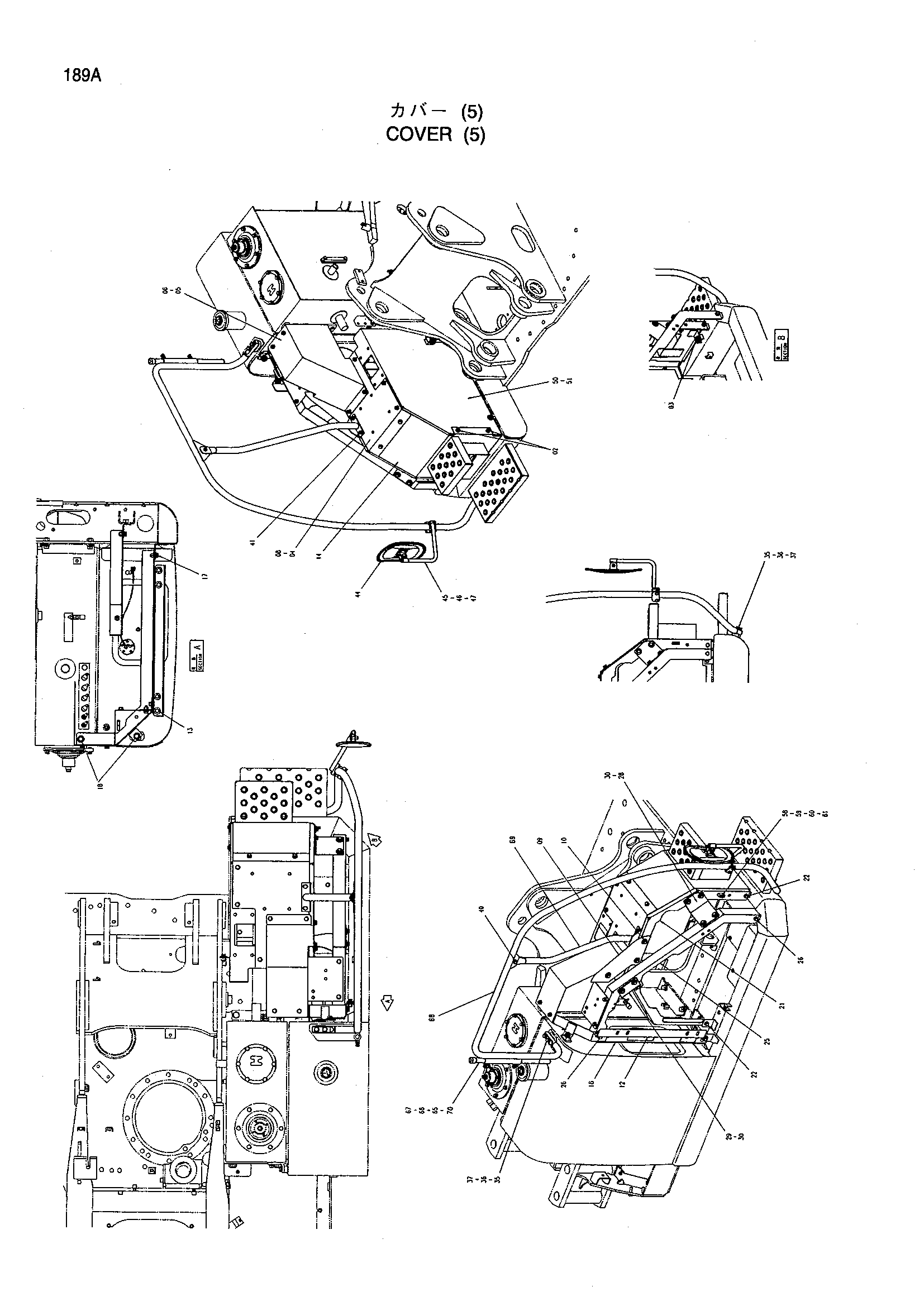 Схема Крышка (5) HITACHI ZX160