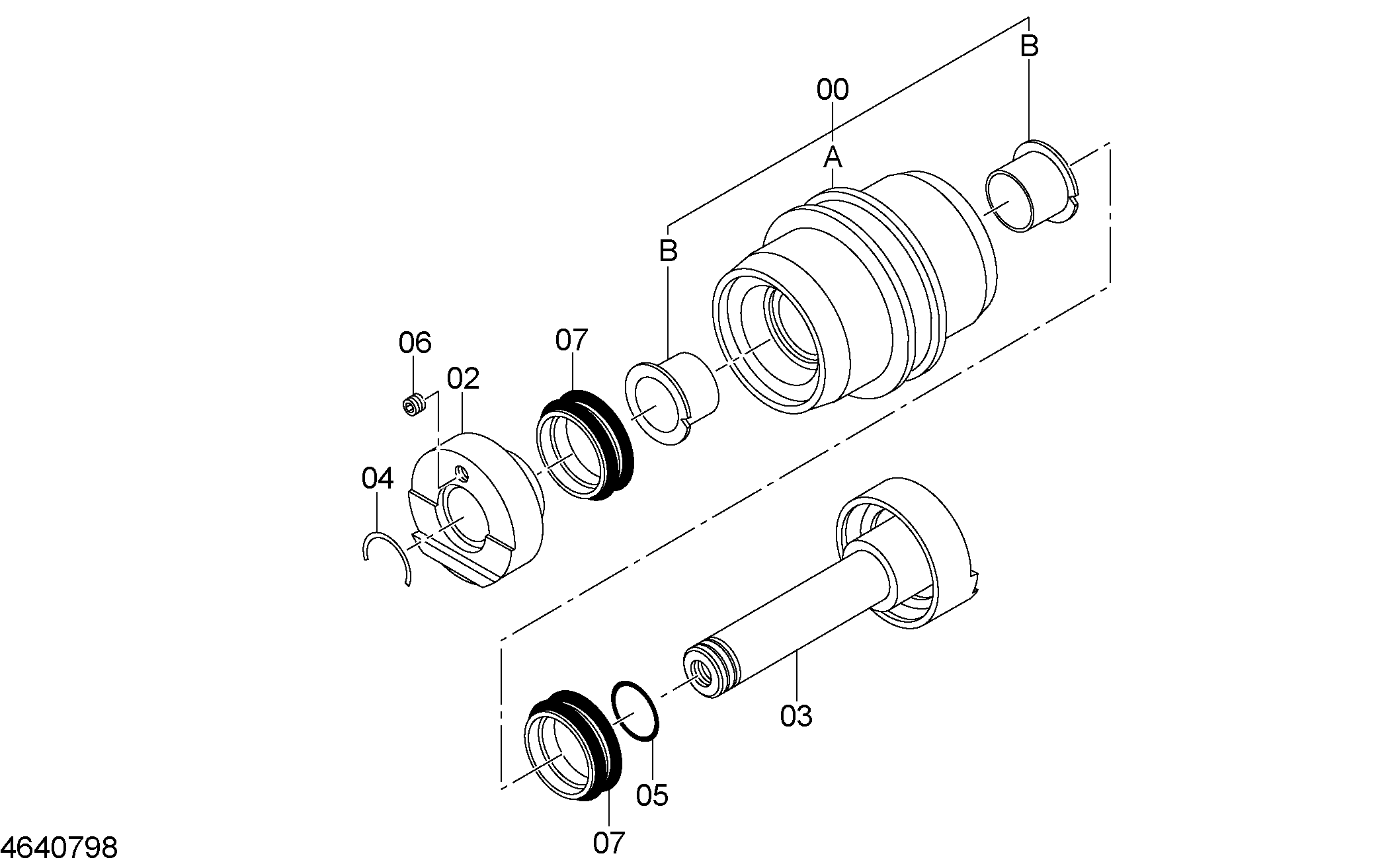 Схема Опорный каток (2) HITACHI ZX18-3