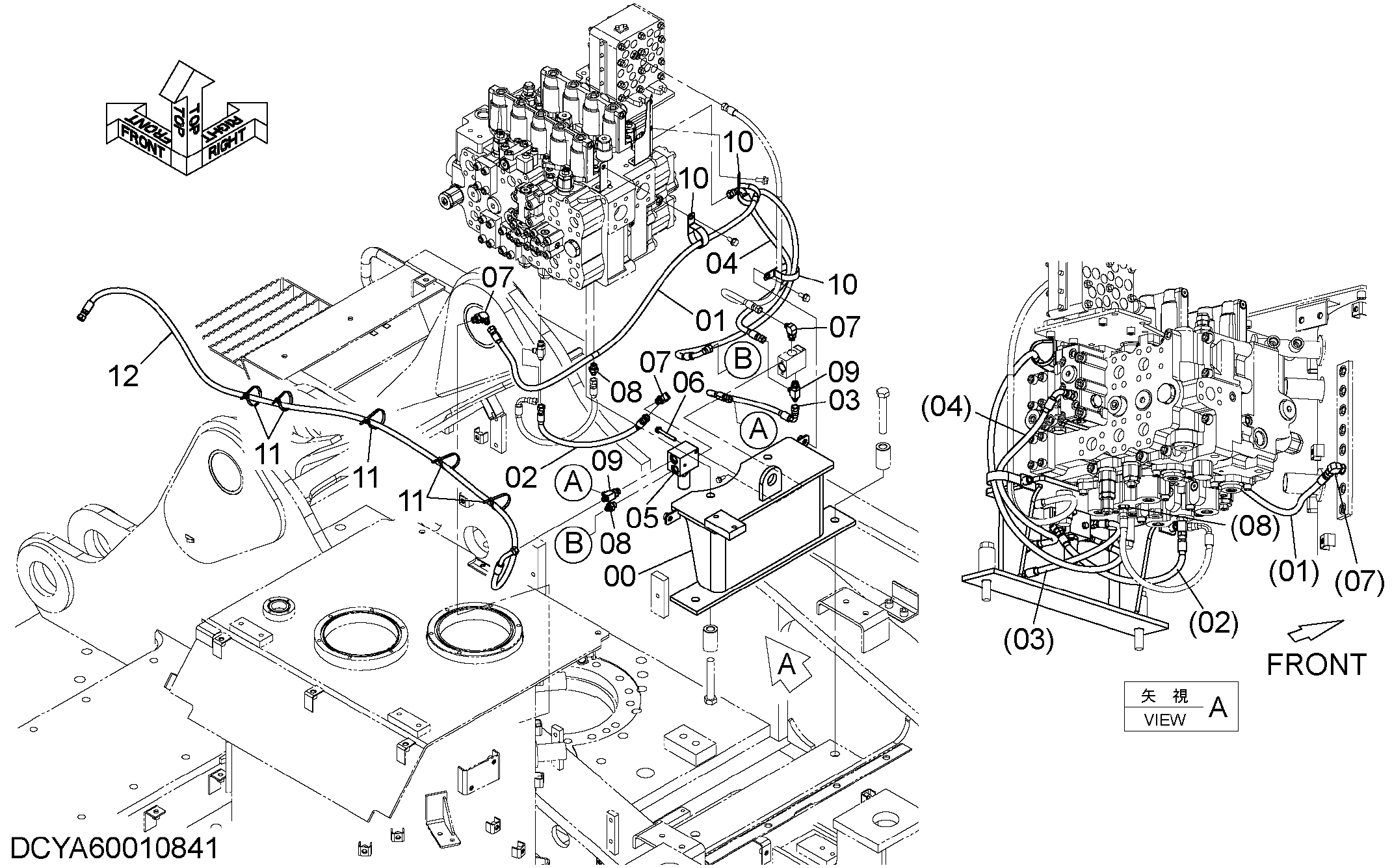 Схема Редукинг клапан HITACHI ZX470LCH-5B
