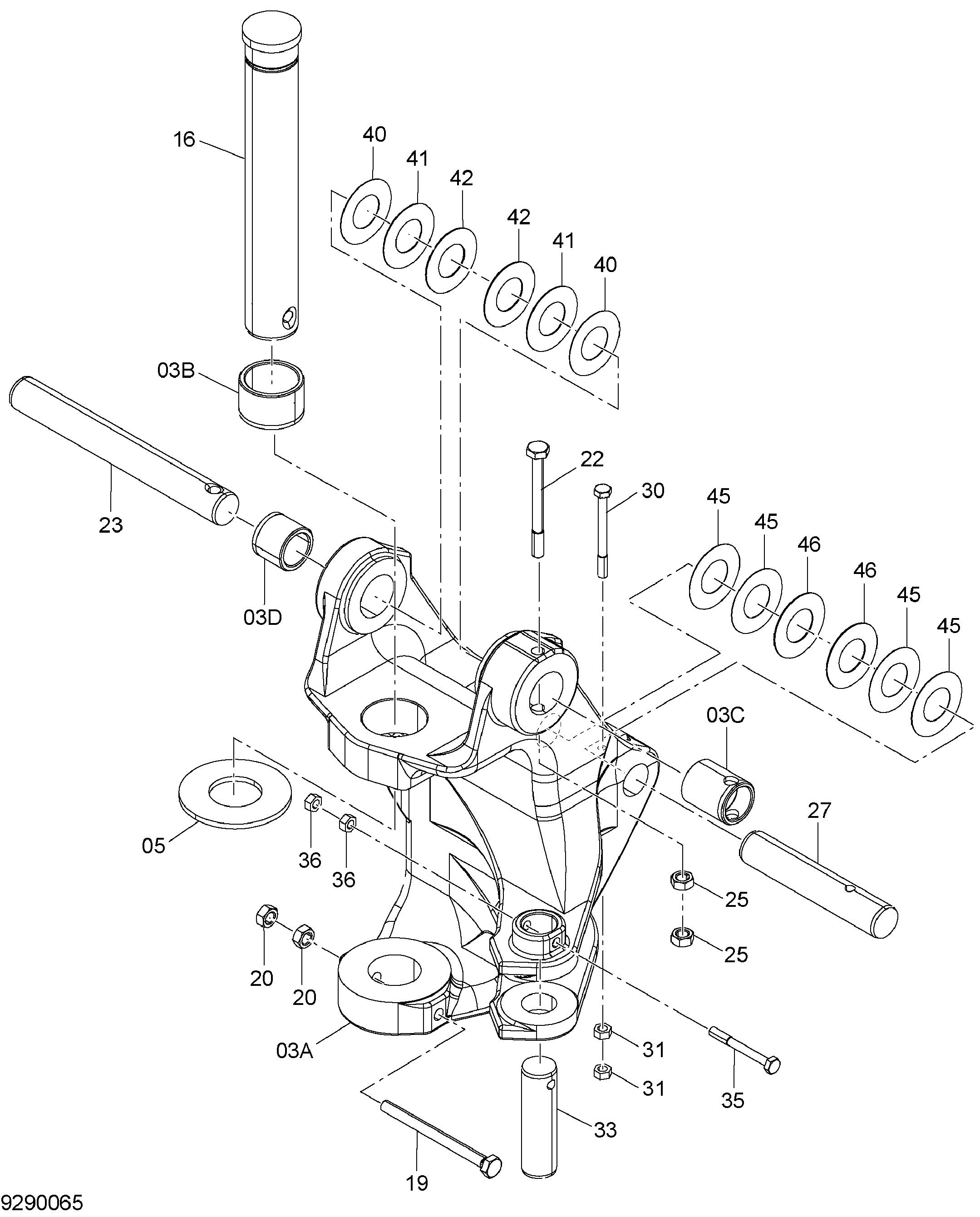 Схема Поворотная колонна HITACHI ZX14-3CKD