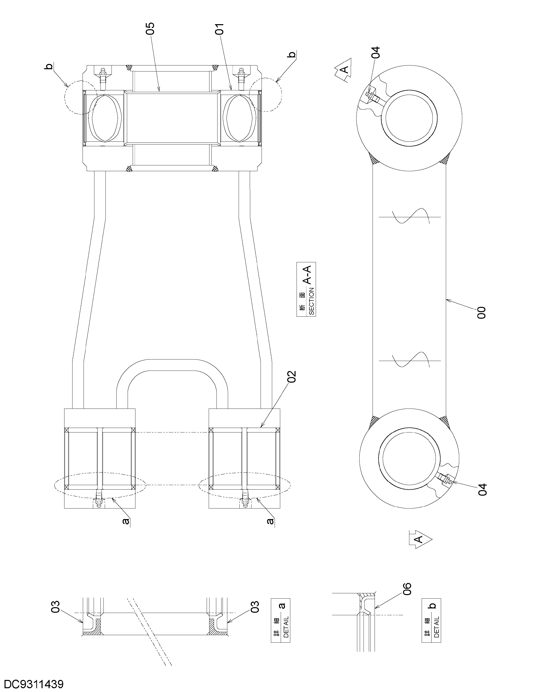 Схема A тяга (HITACHI) HITACHI ZX1800K-3